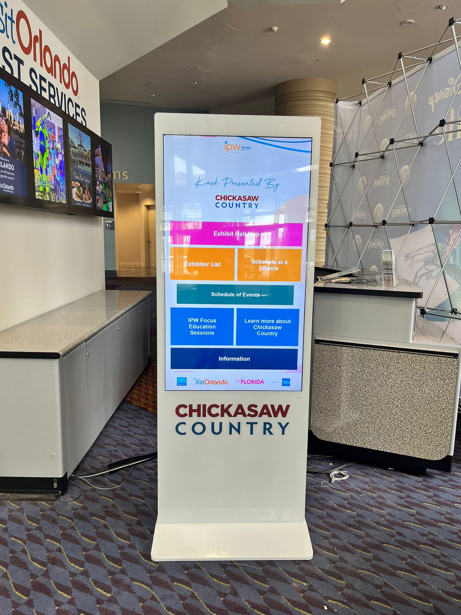 standing touchscreen kiosk