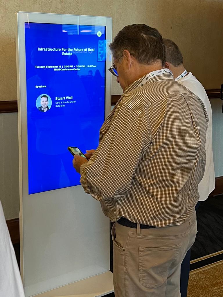 touchscreen kiosk trade show