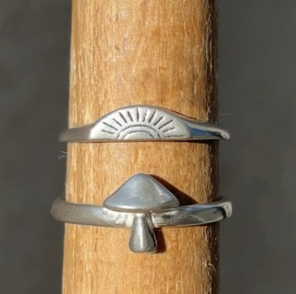Silver rings - different design 
