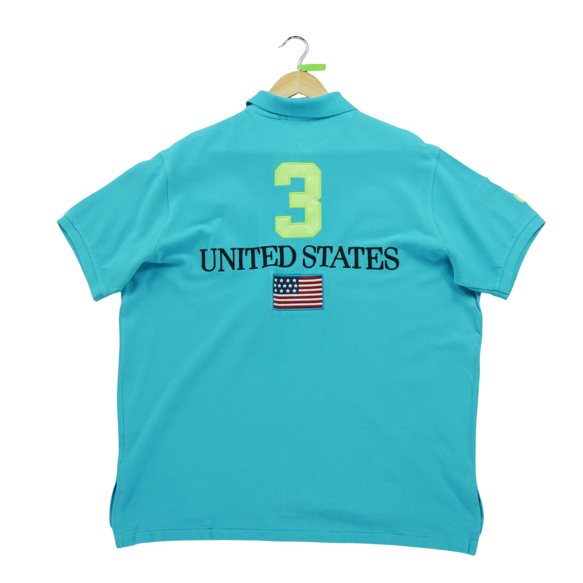 Polo manches courtes Homme  USA 3