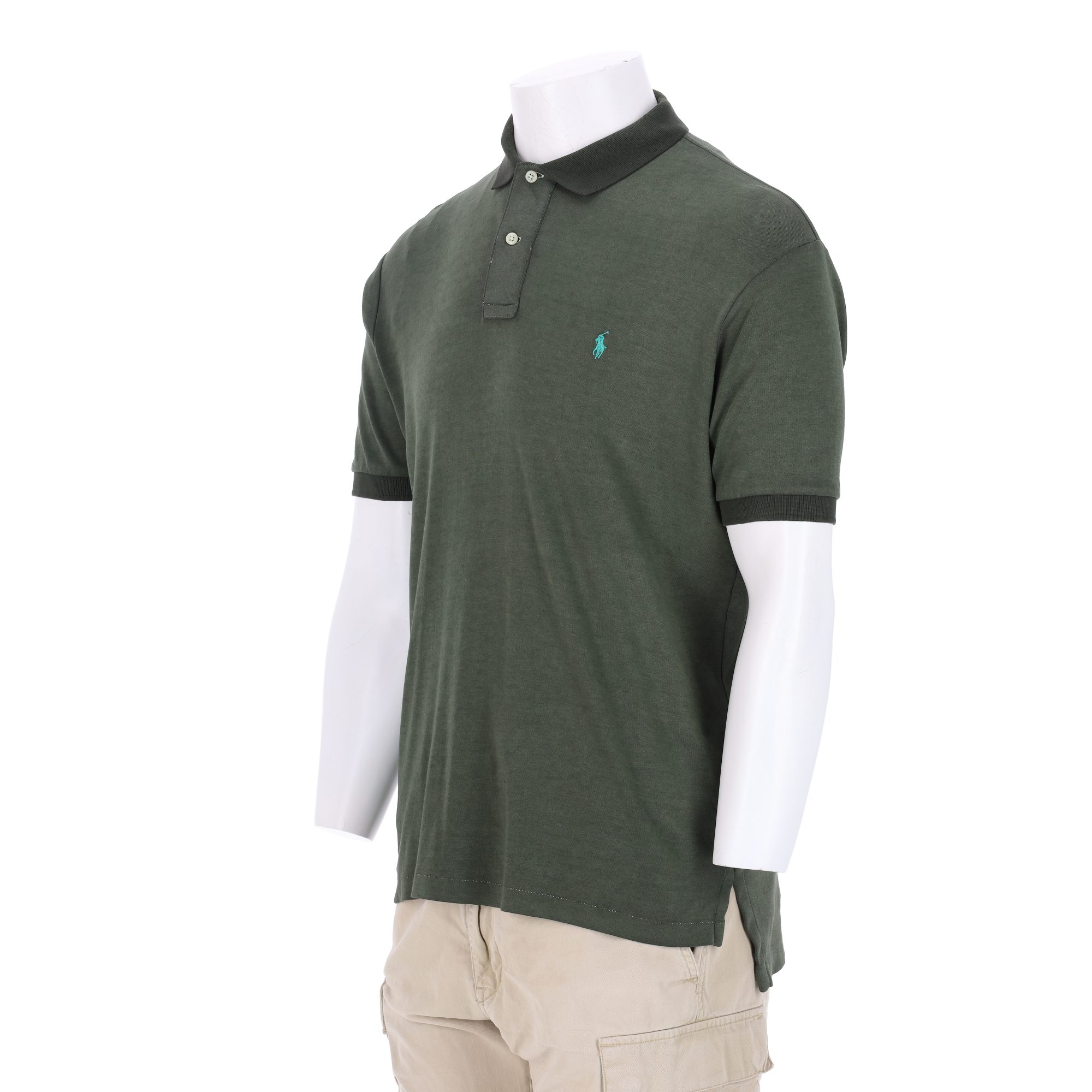 Polo manches courtes Homme  Kaki 3