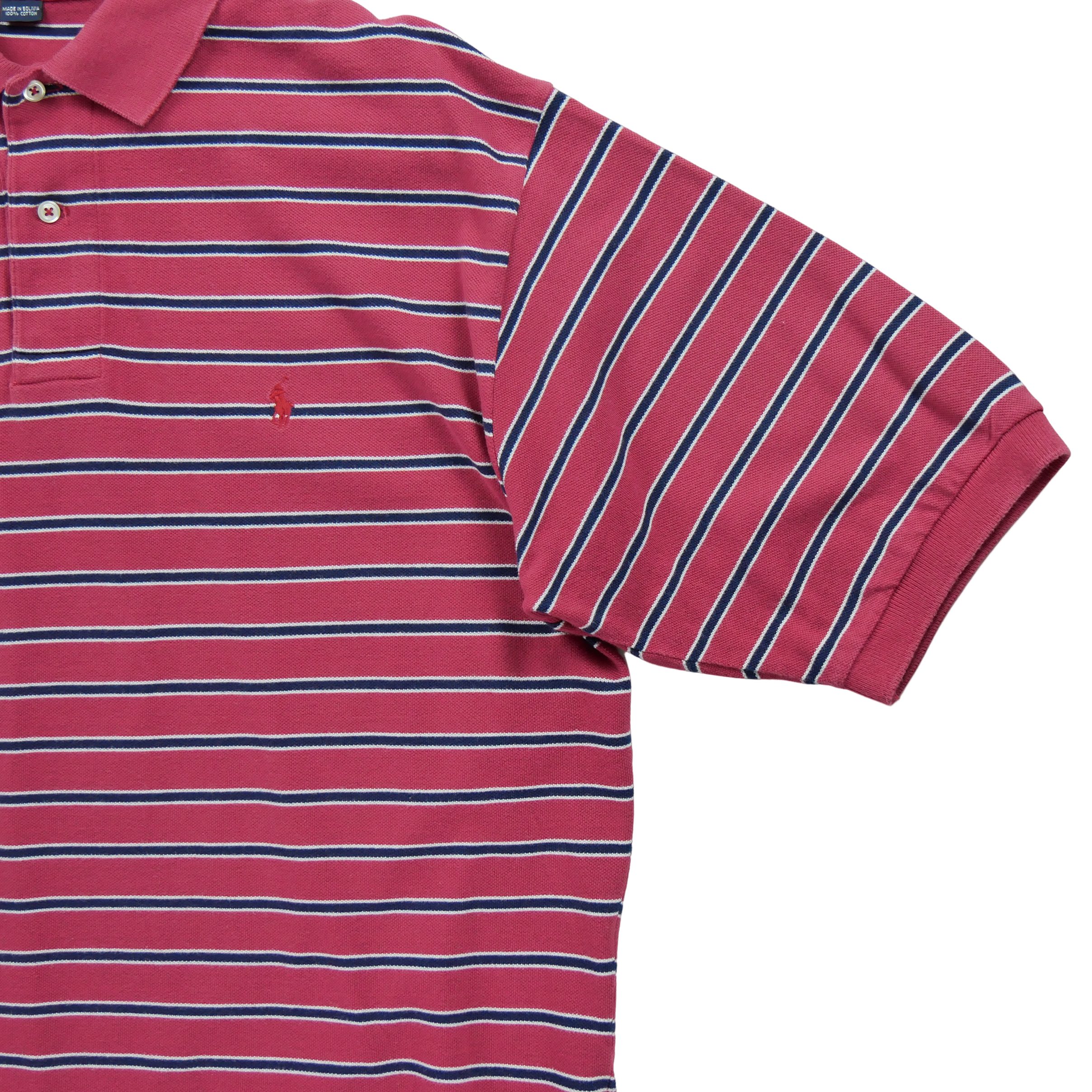 Polo manches courtes Homme  Rouge 3