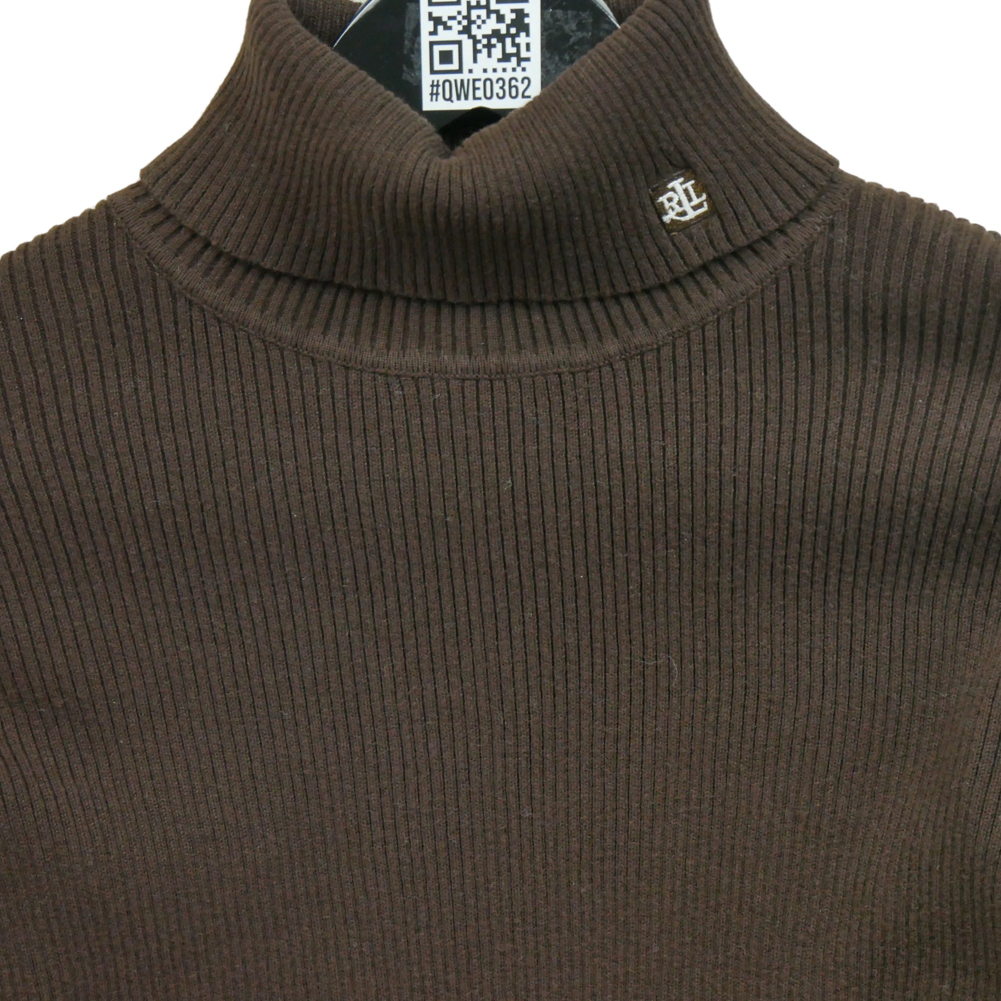Pull Femme  col roulé Marron 3