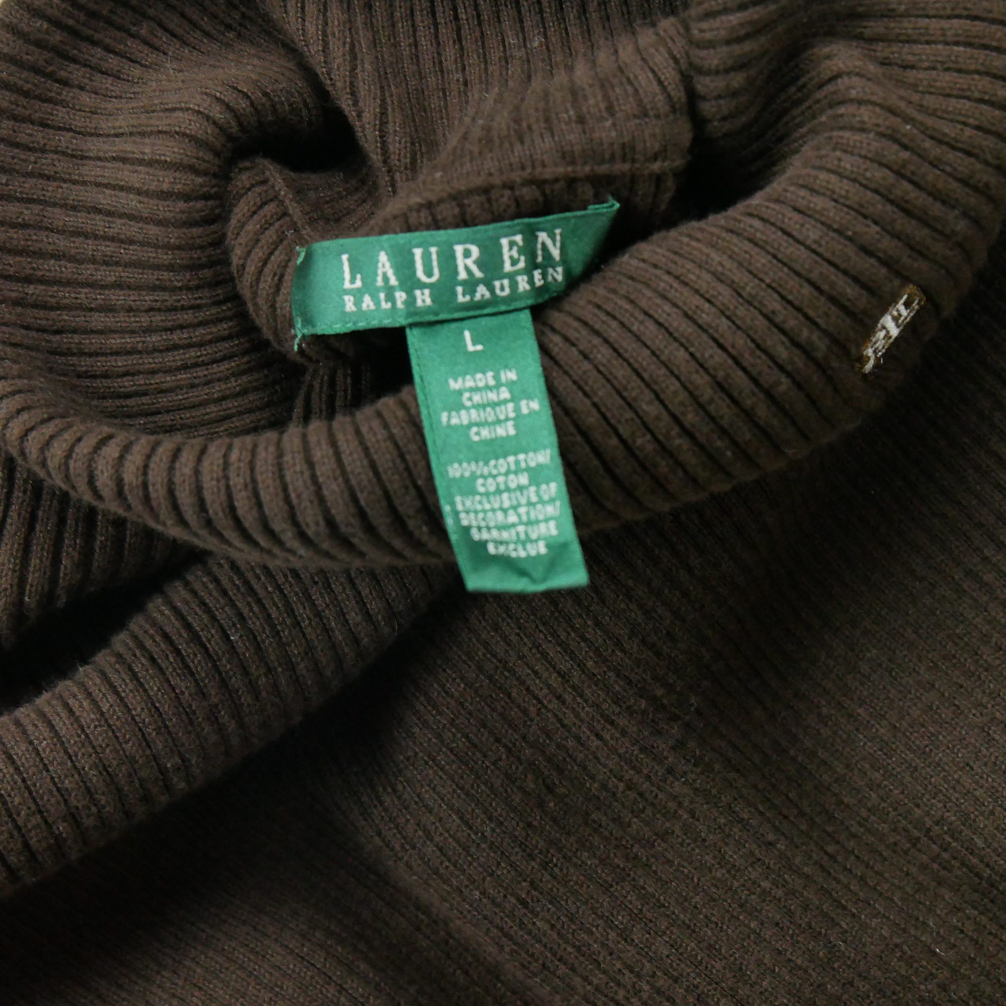 Pull Femme  col roulé Marron 5