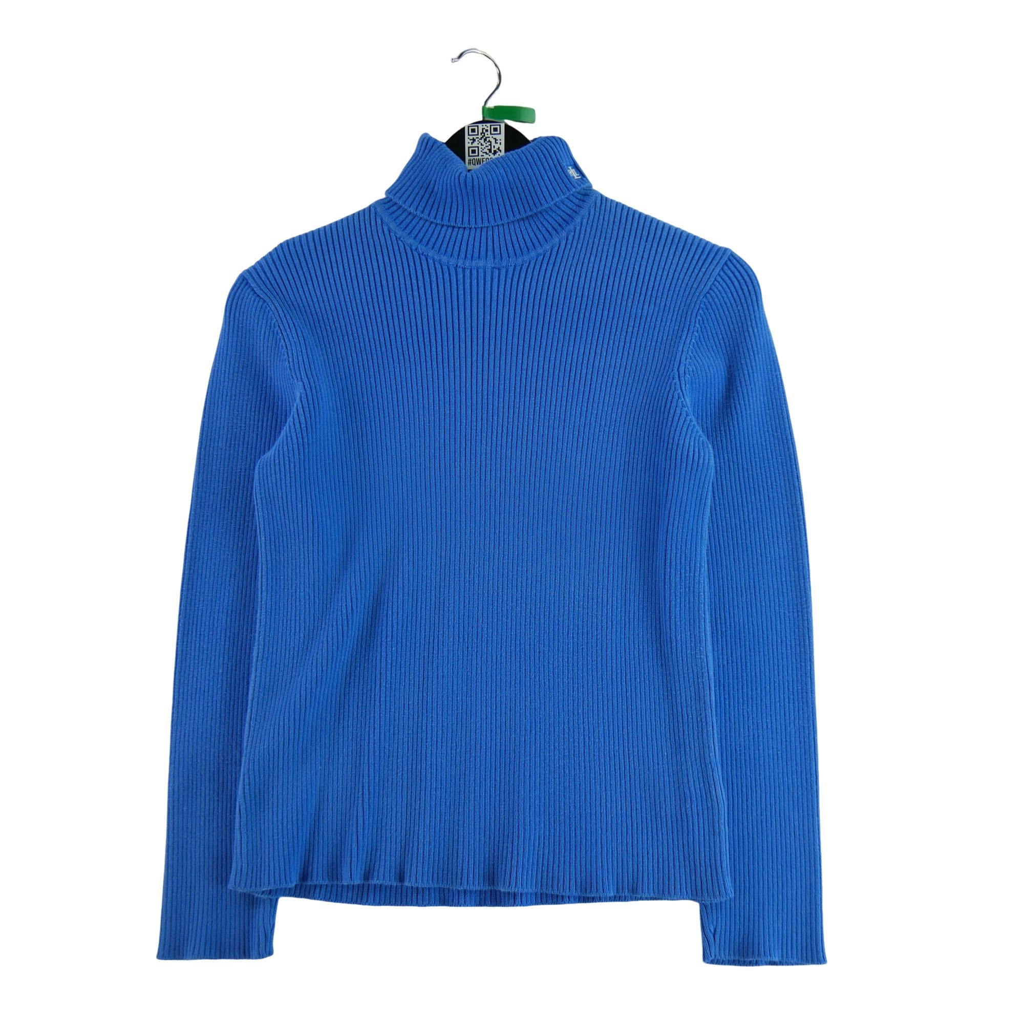 Pull Femme  col roulé Bleu clair 1