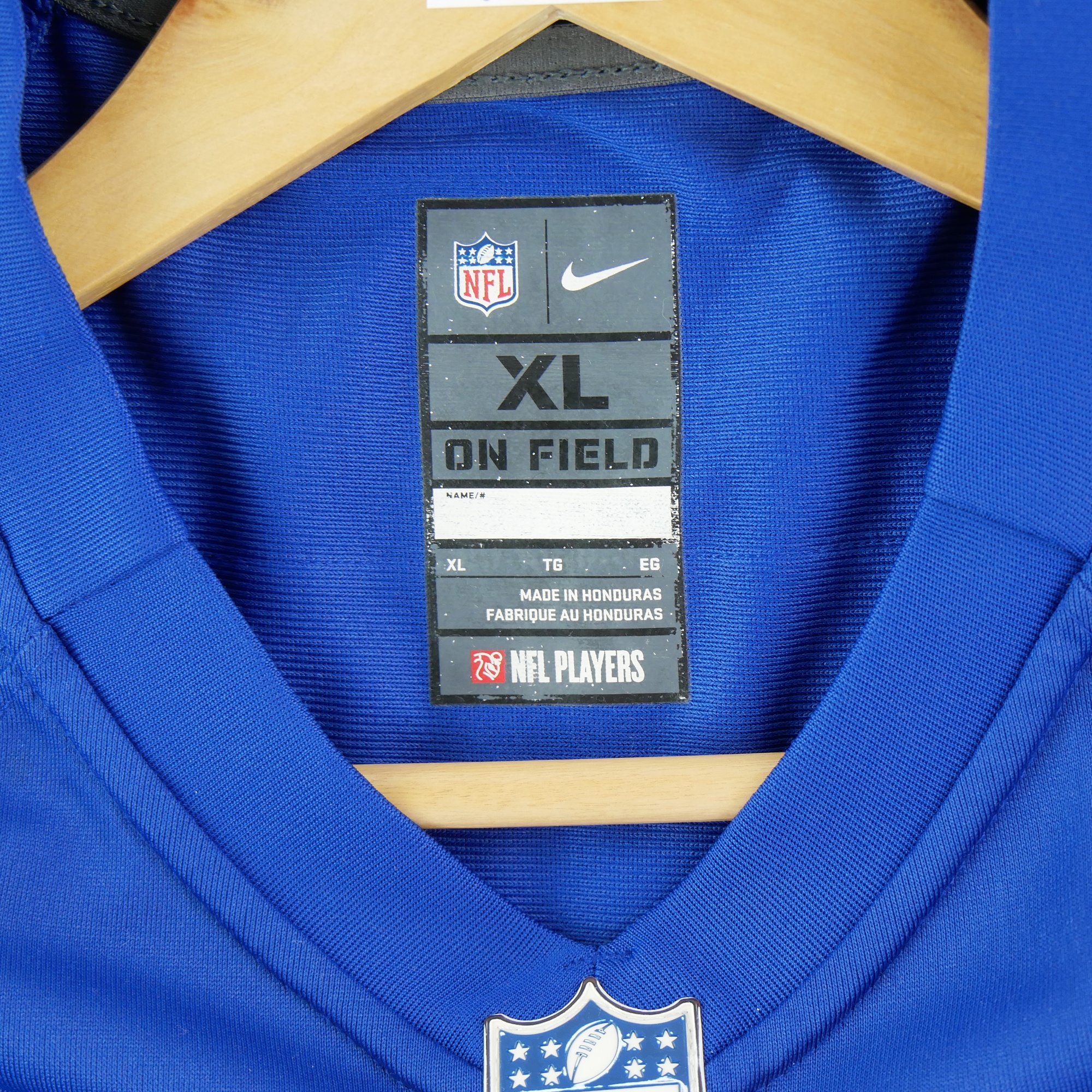 Maillot Homme NFL New York Giants Bleu 7