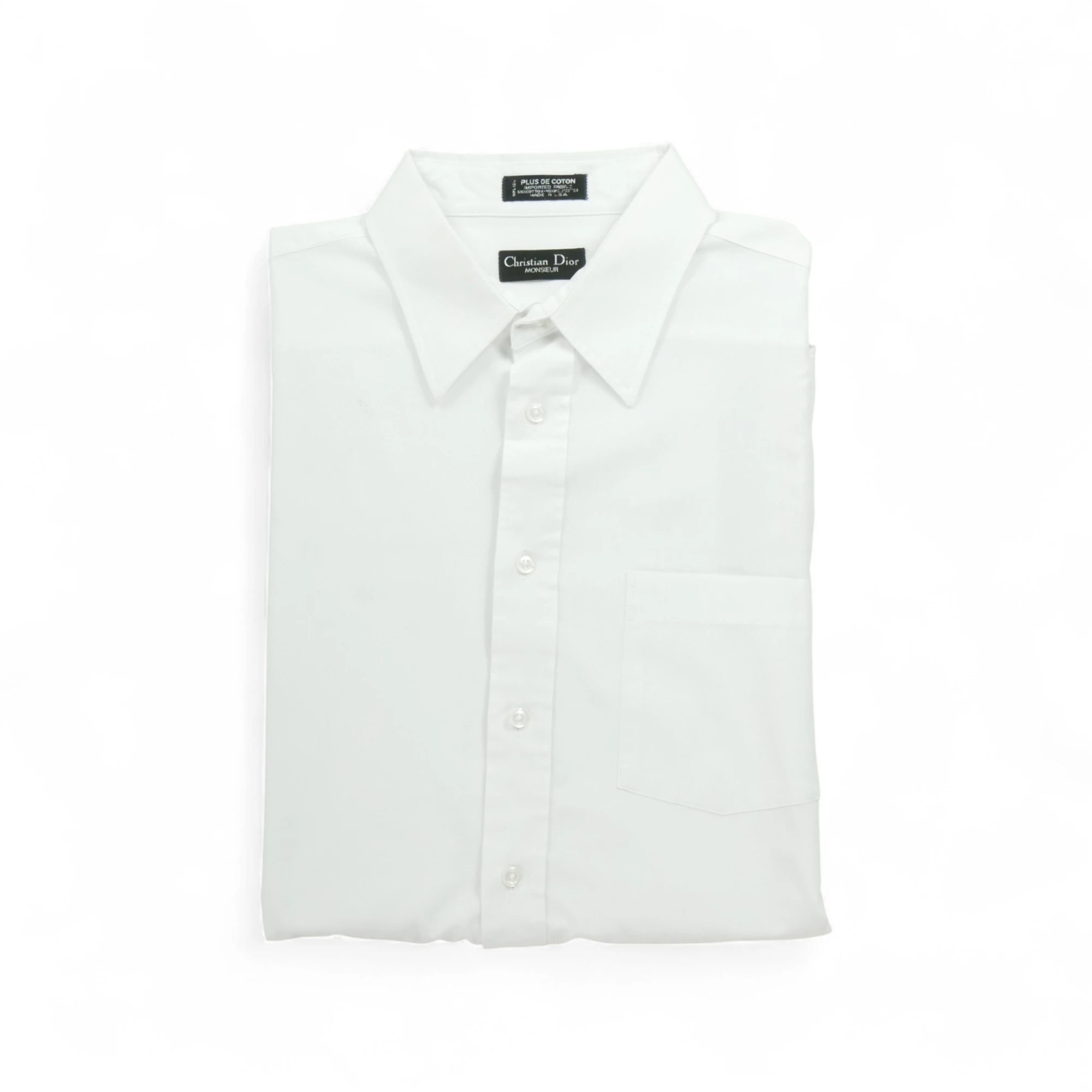 Chemise classiques Homme uni Blanc 1