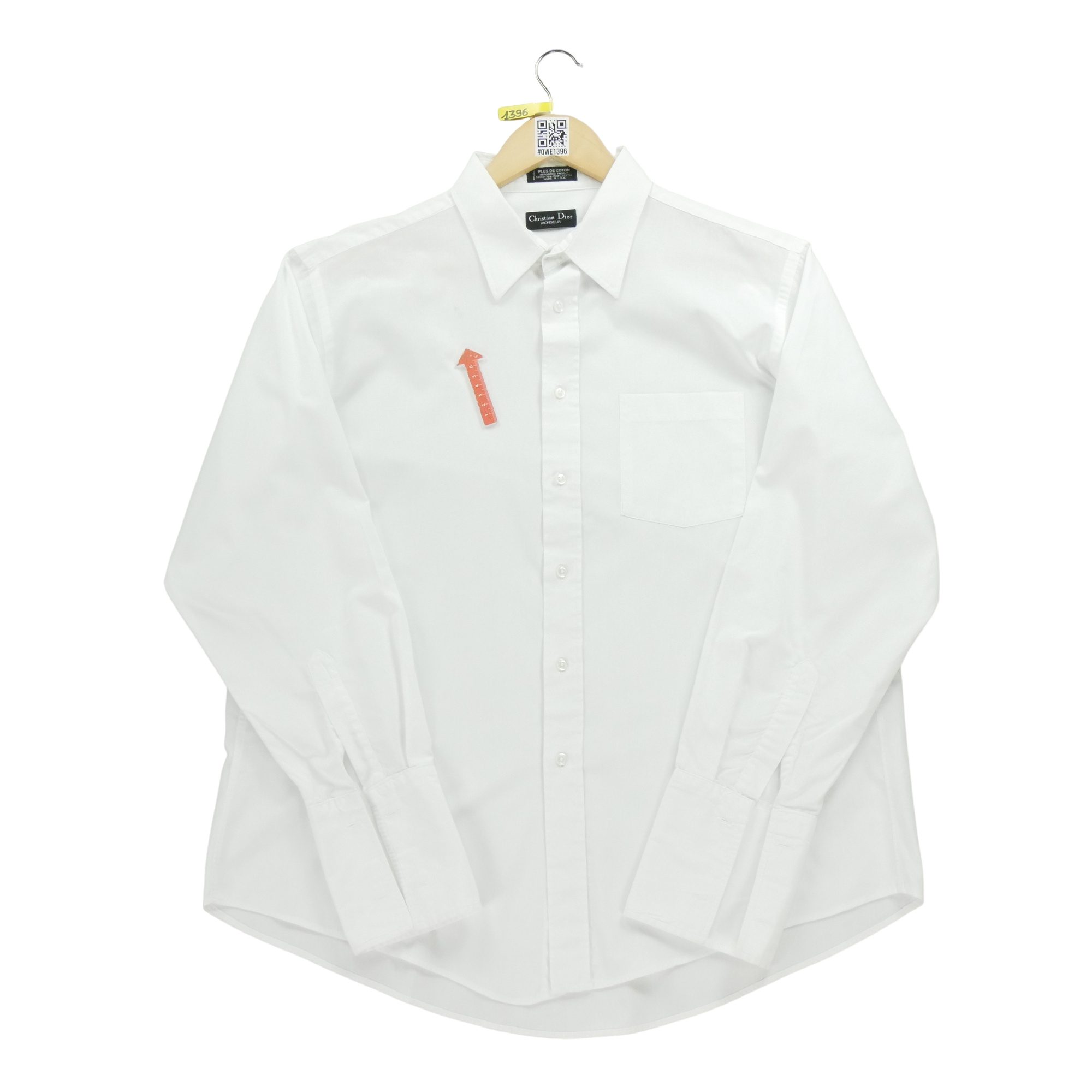 Chemise classiques Homme uni Blanc 6