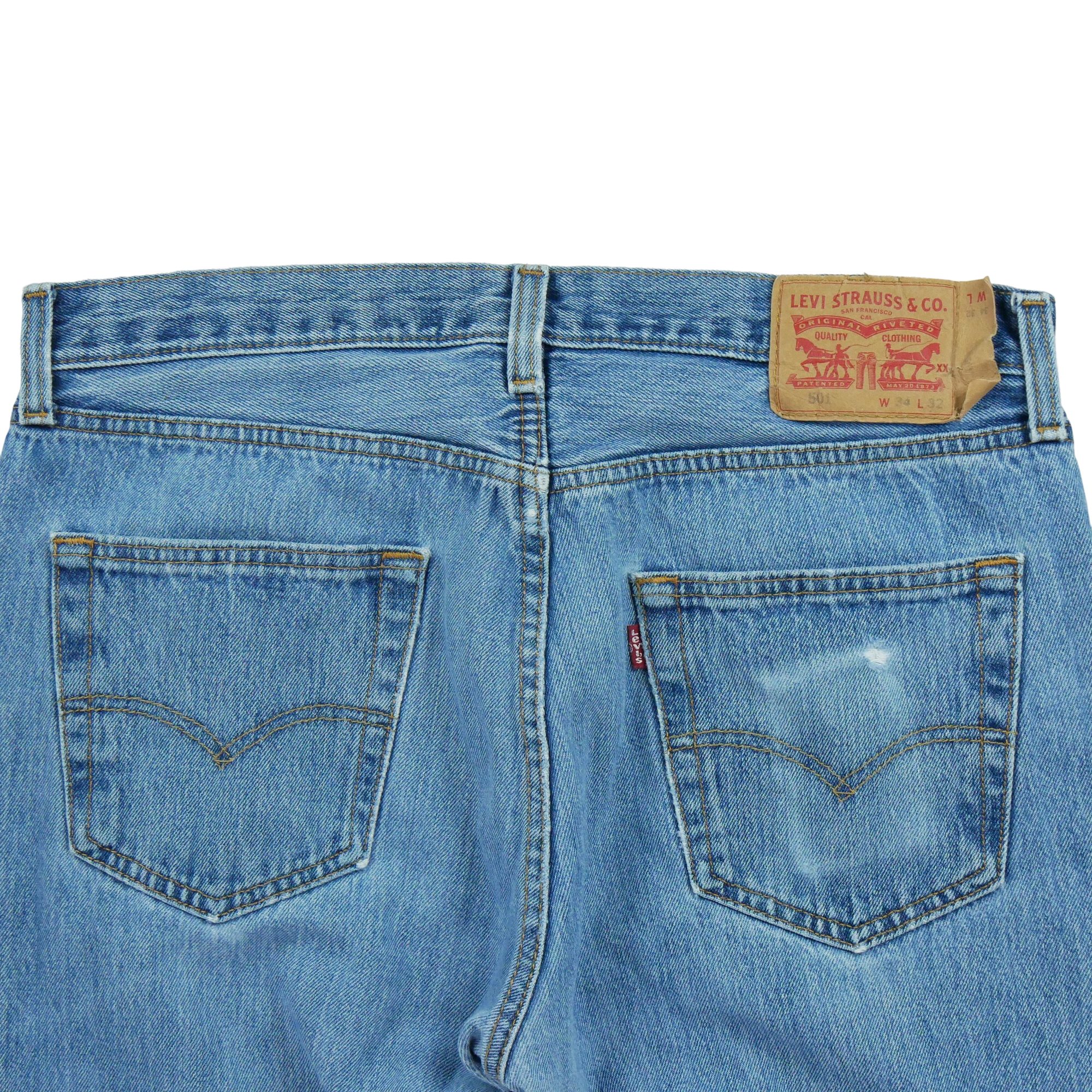 Jean Homme Levis 501 Bleu clair 4