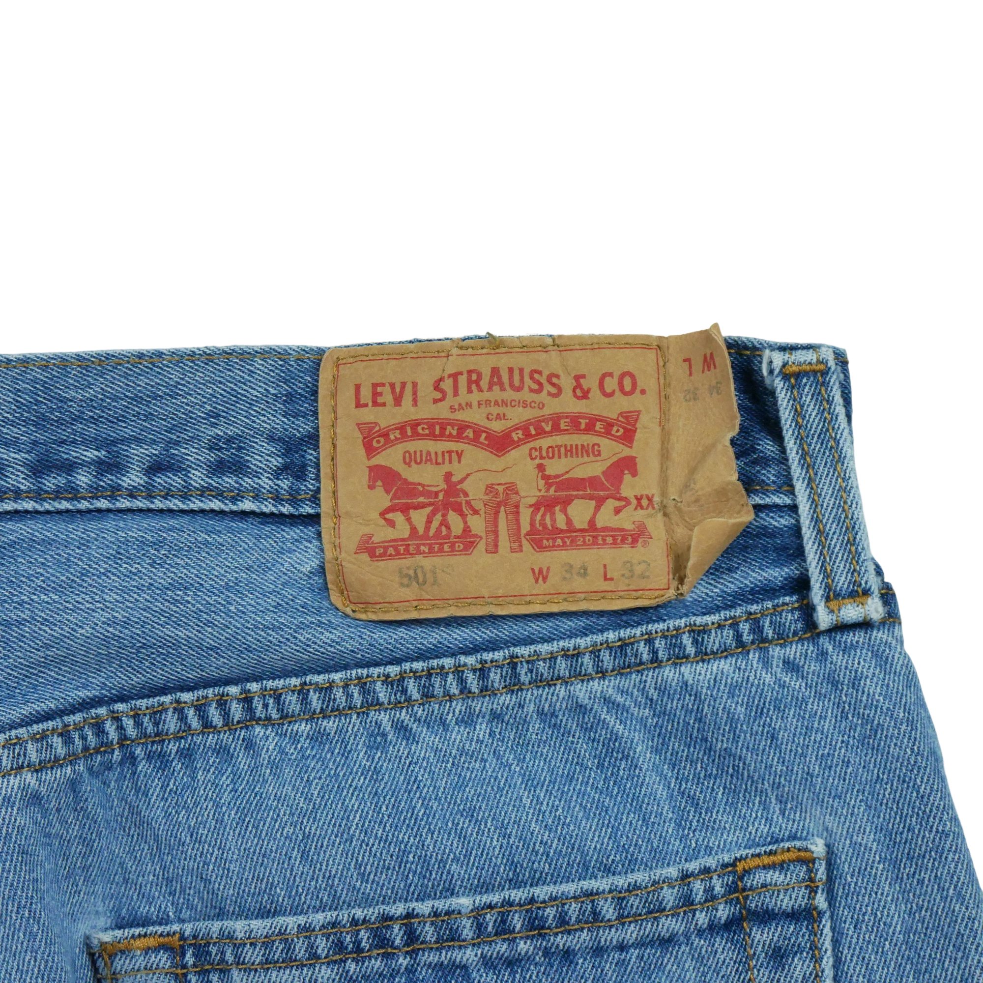 Jean Homme Levis 501 Bleu clair 6
