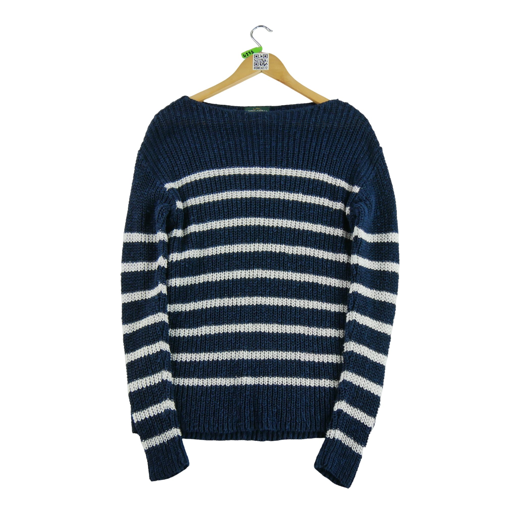 Pull Femme  en lin Marine 1