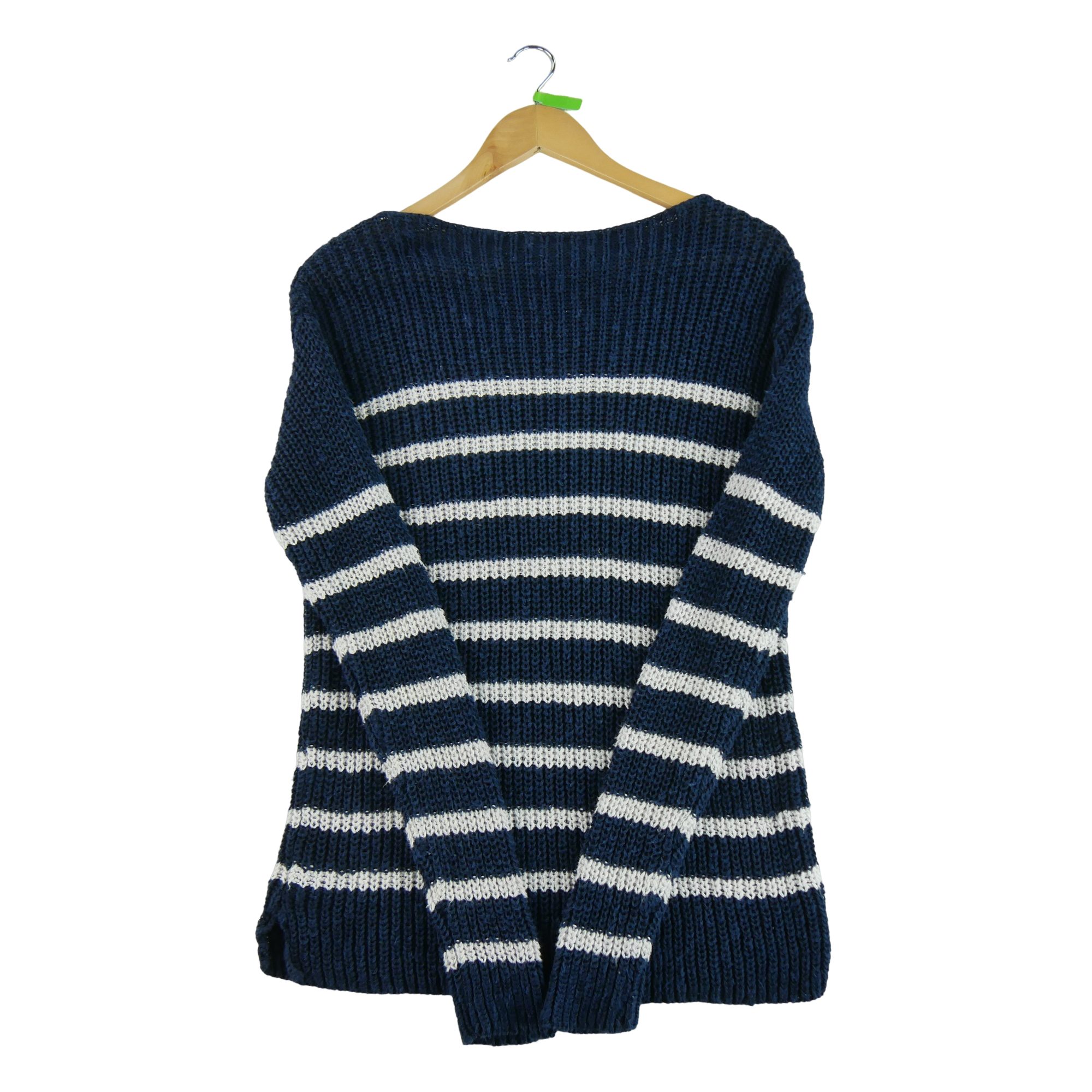Pull Femme  en lin Marine 2