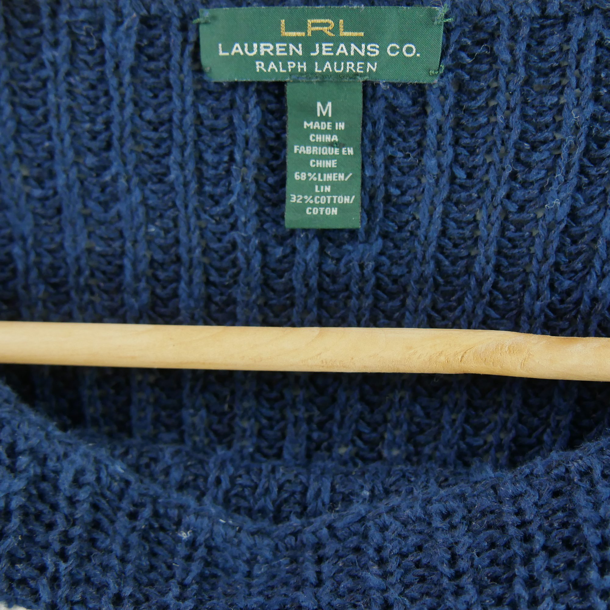 Pull Femme  en lin Marine 4