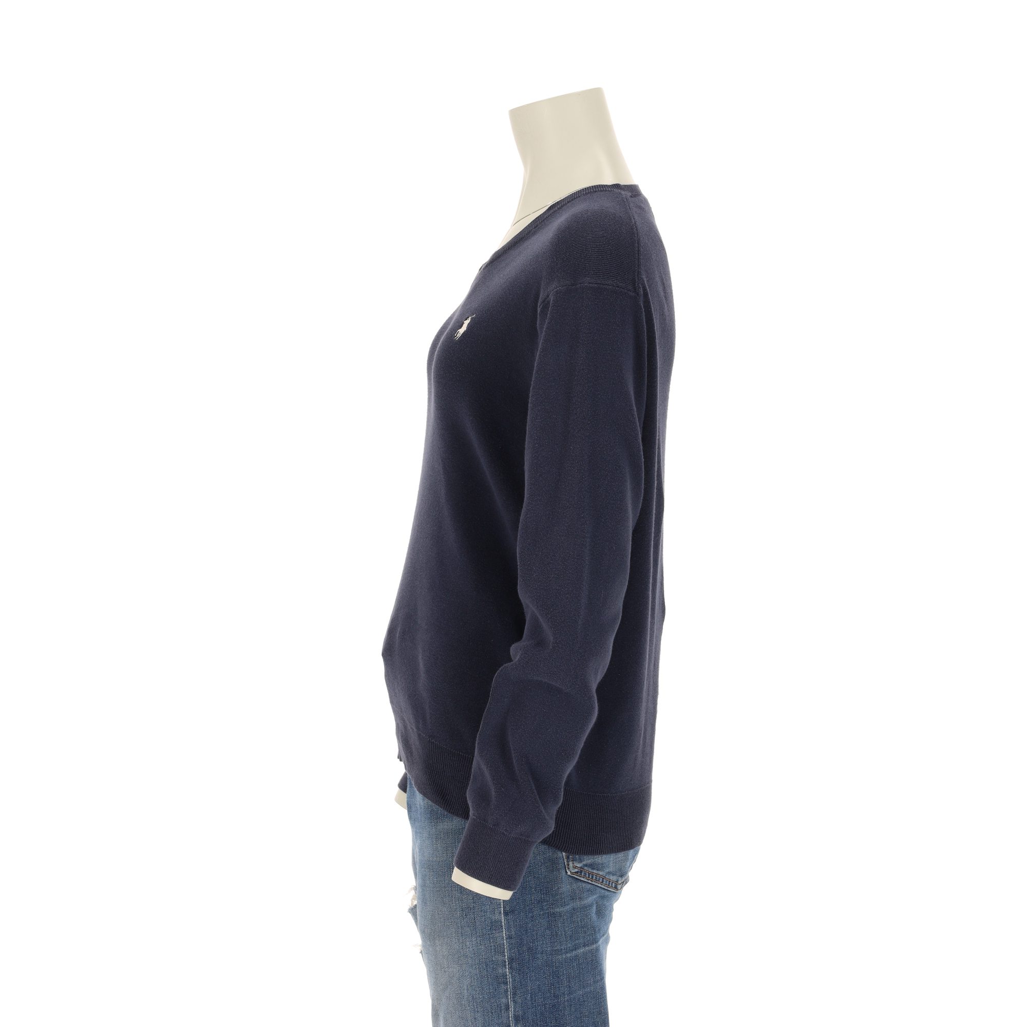 Pull Femme  Col V Marine 3