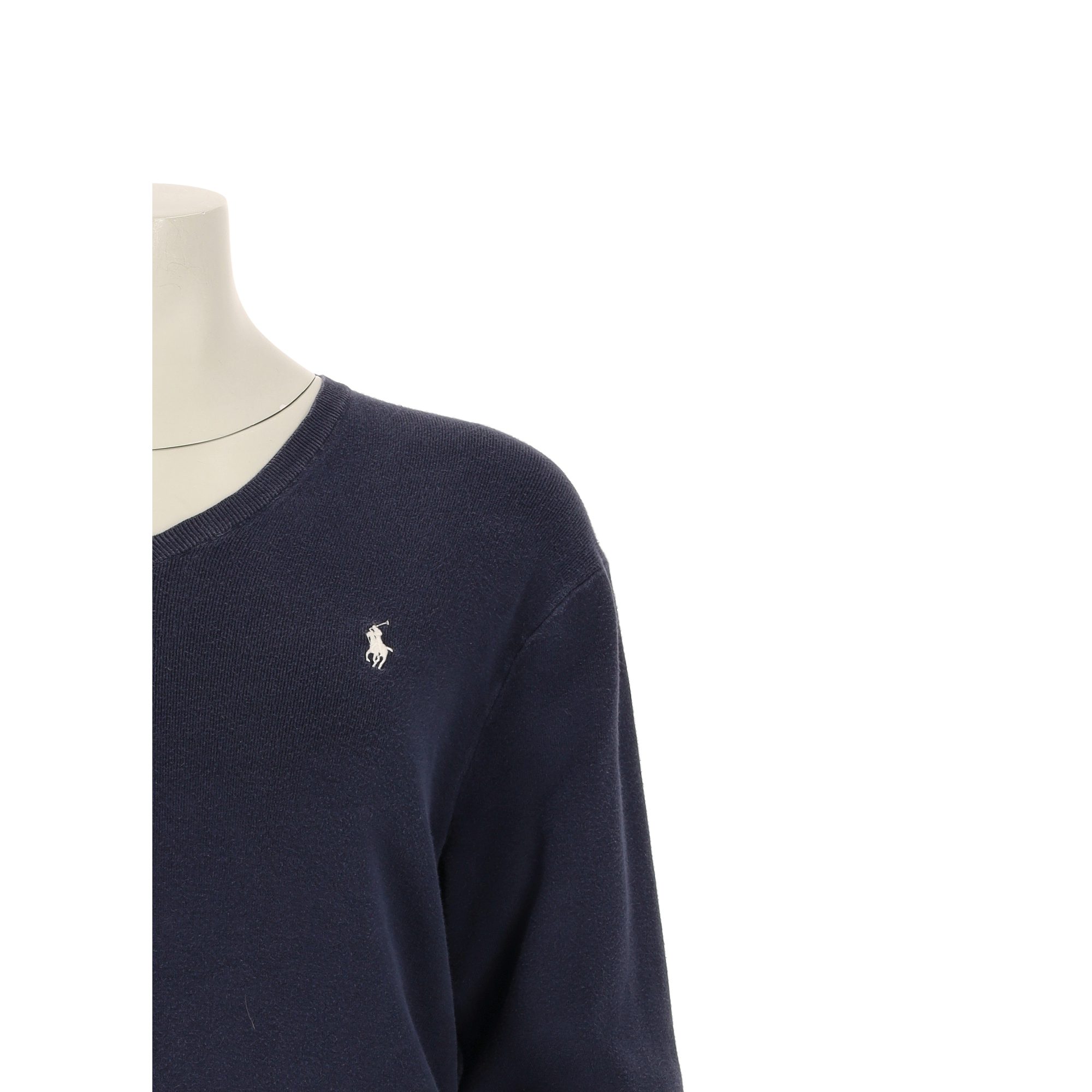 Pull Femme  Col V Marine 6