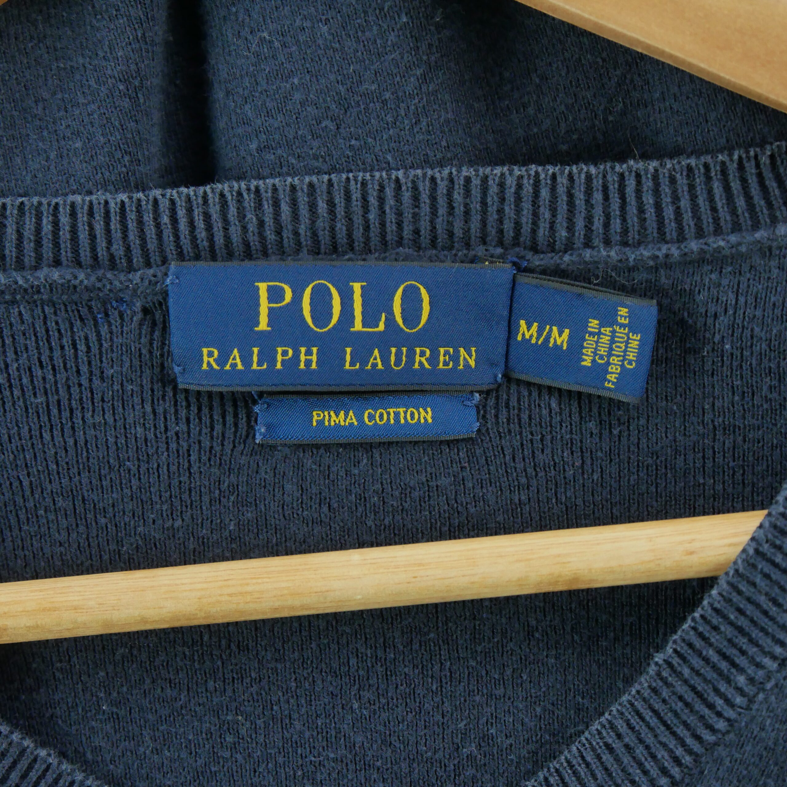 Pull Femme  Col V Marine 8