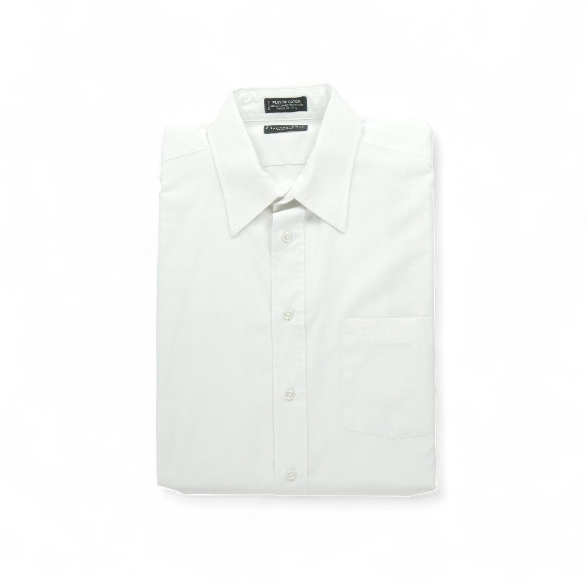 Chemise classique Homme uni Blanc 1