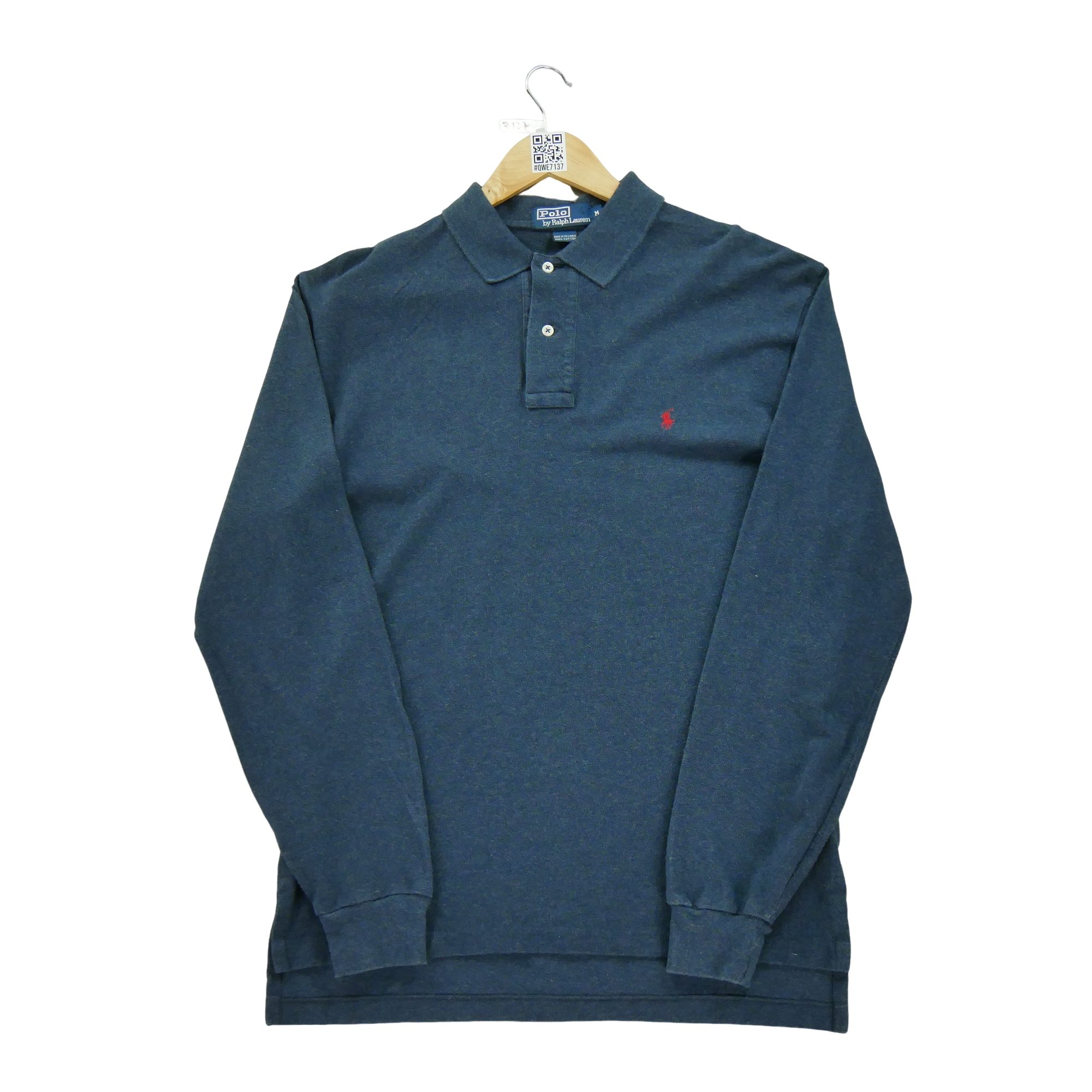 Polo manches longues Homme  Bleu 2