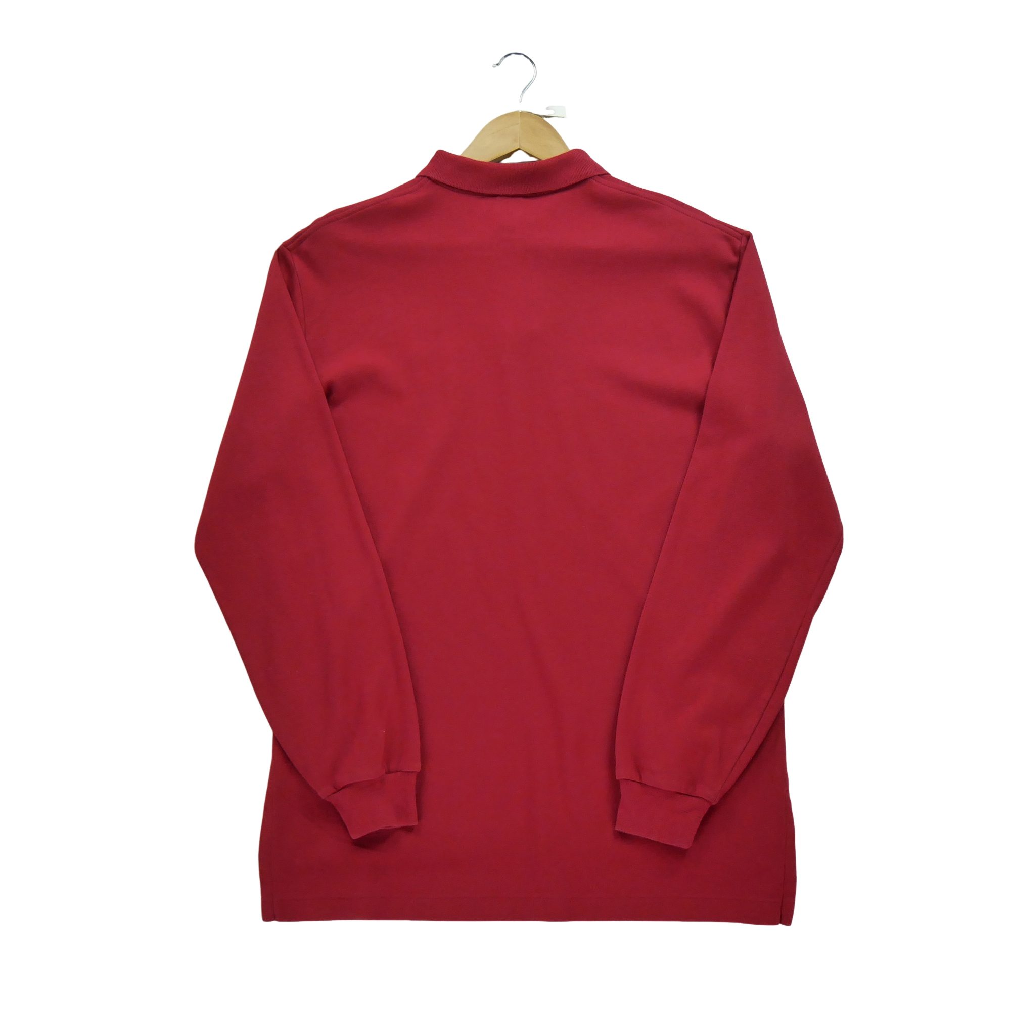 Polo manches longues Homme  Rouge 3