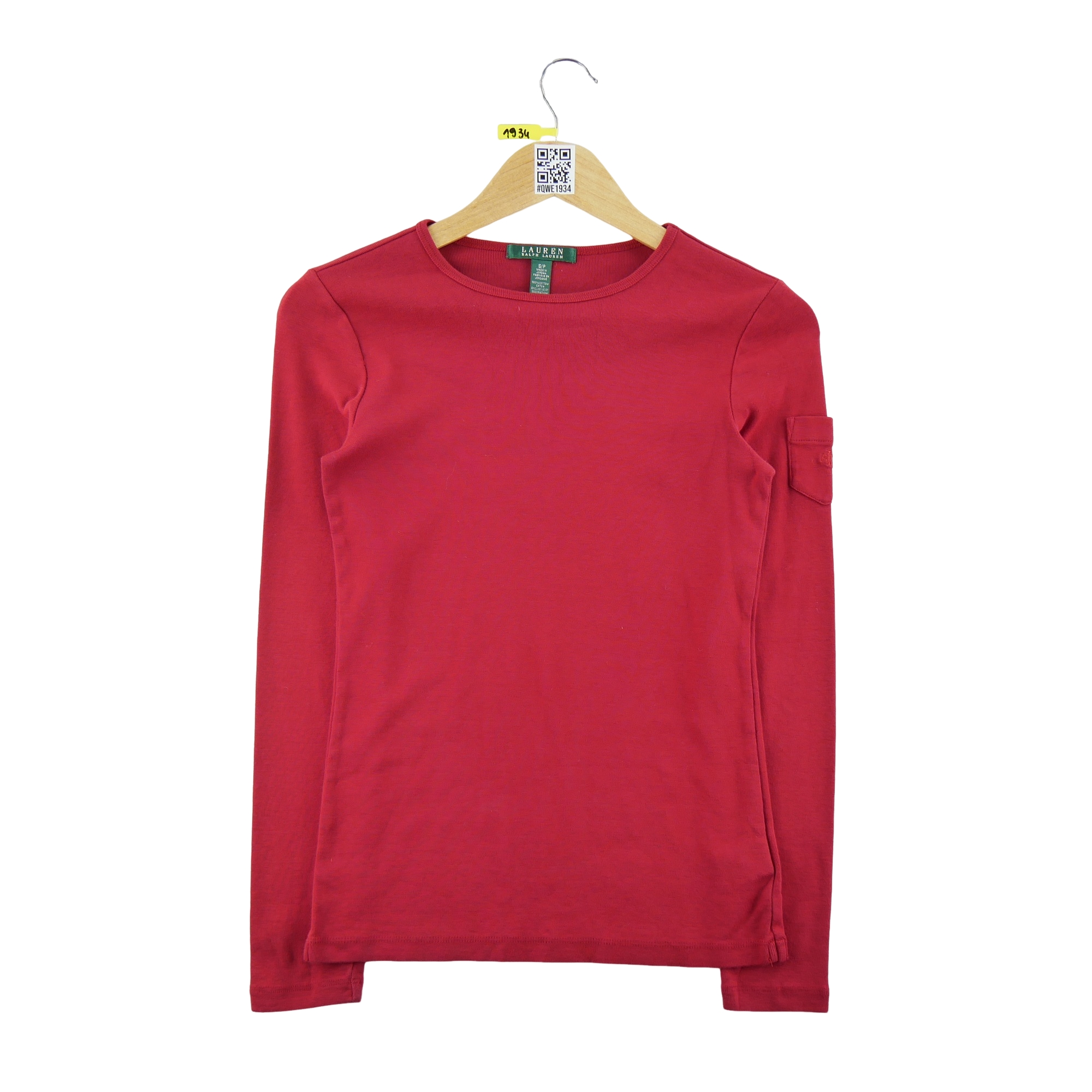 T-shirt manches longues Femme  Rouge