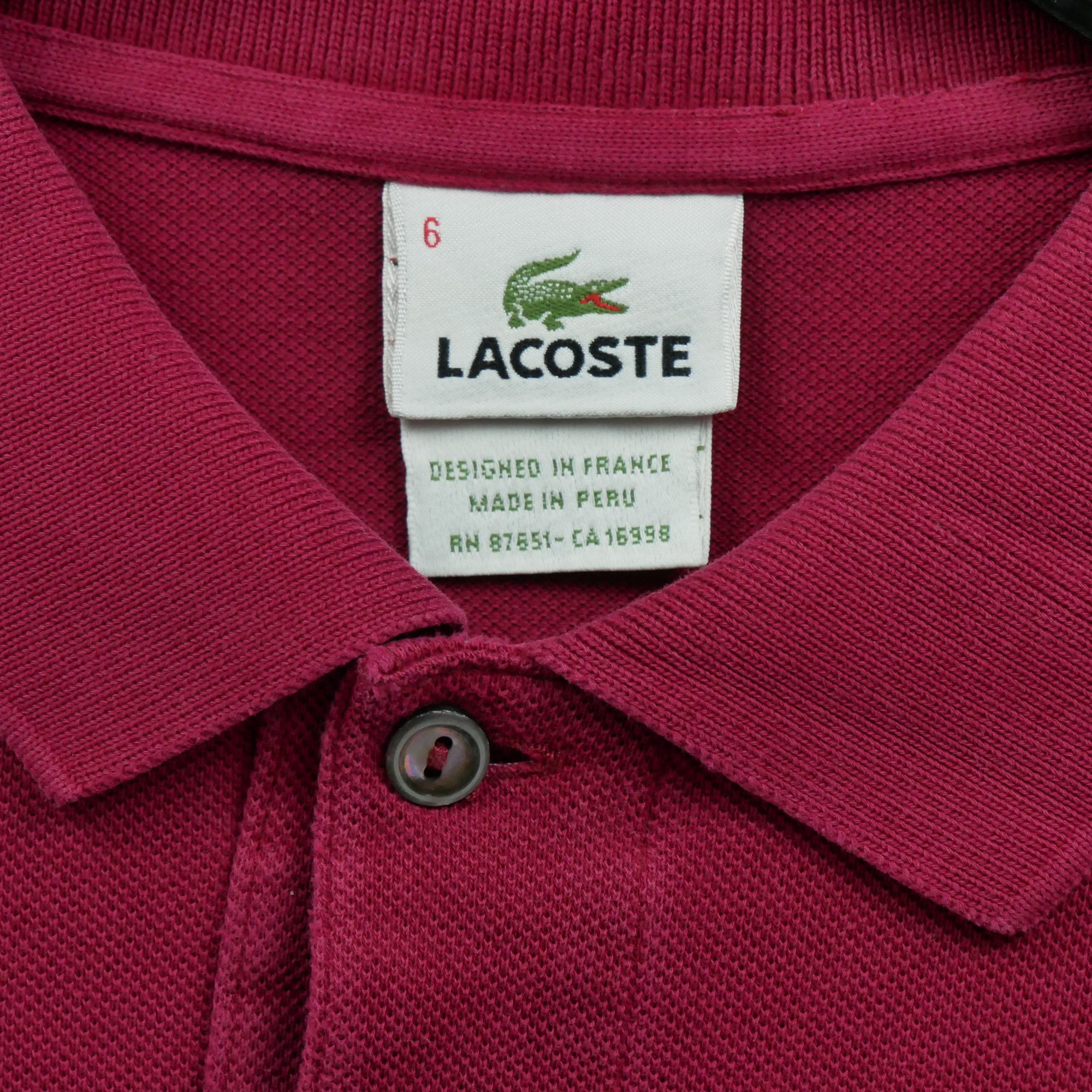 Polo manches courtes Homme  Rouge 7