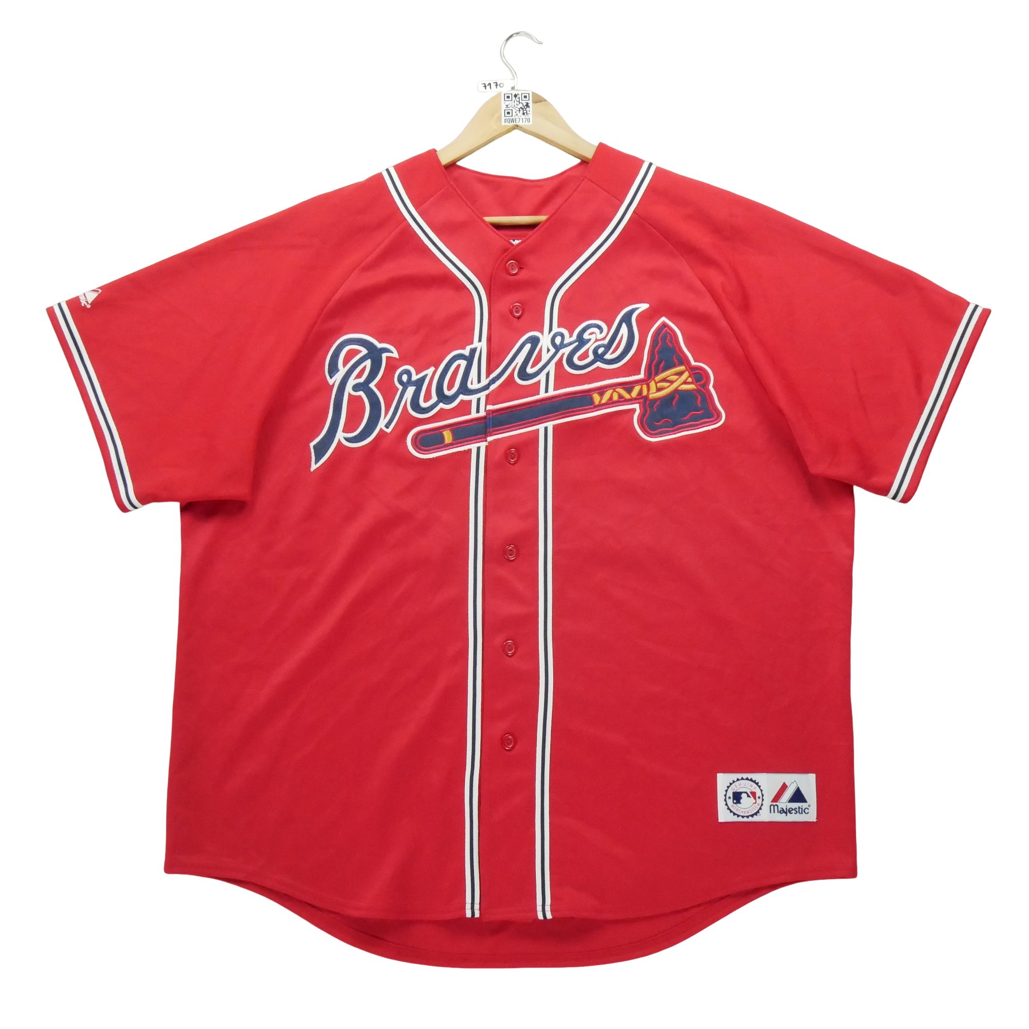Maillot Homme MLB Atlanta Braves Rouge 1