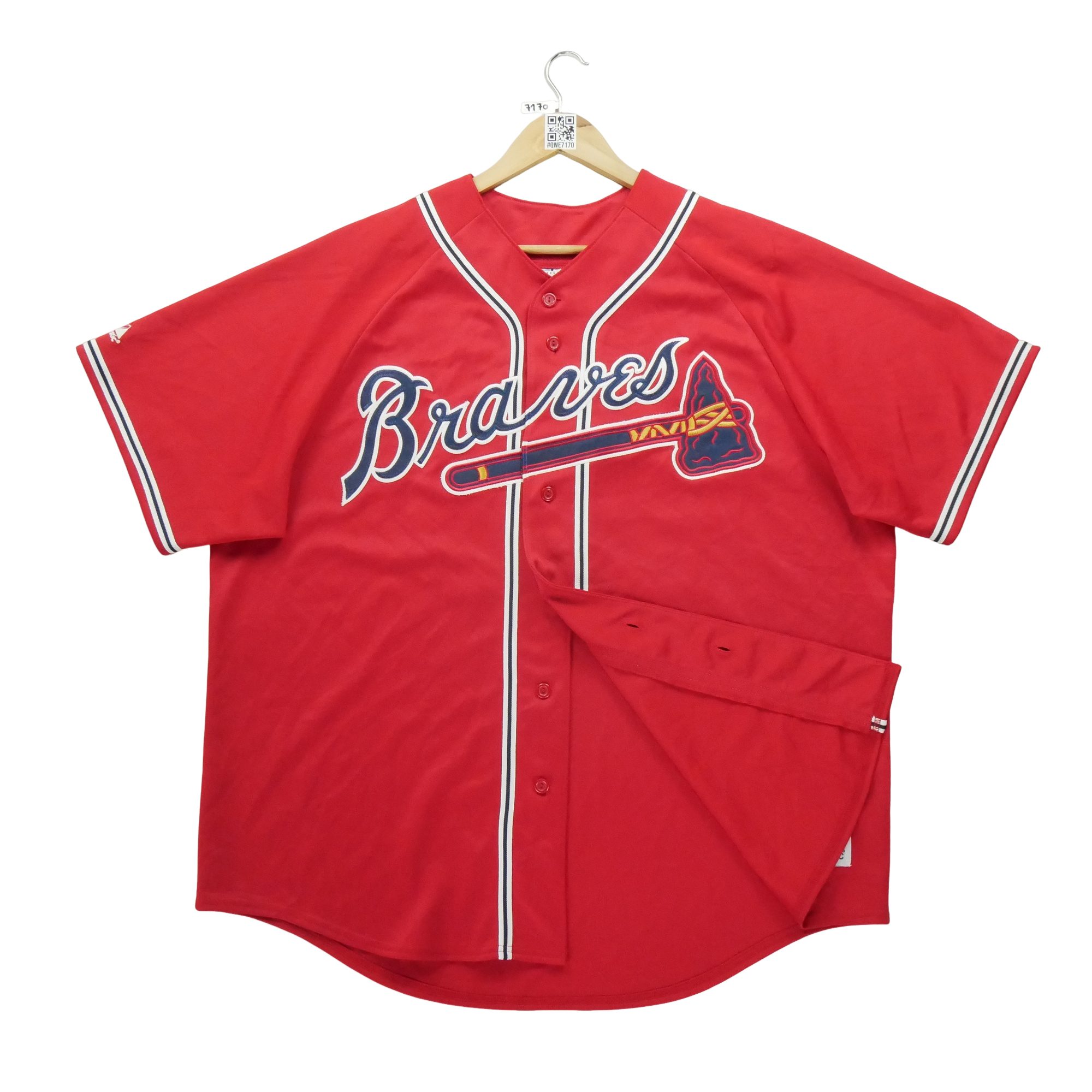 Maillot Homme MLB Atlanta Braves Rouge 3