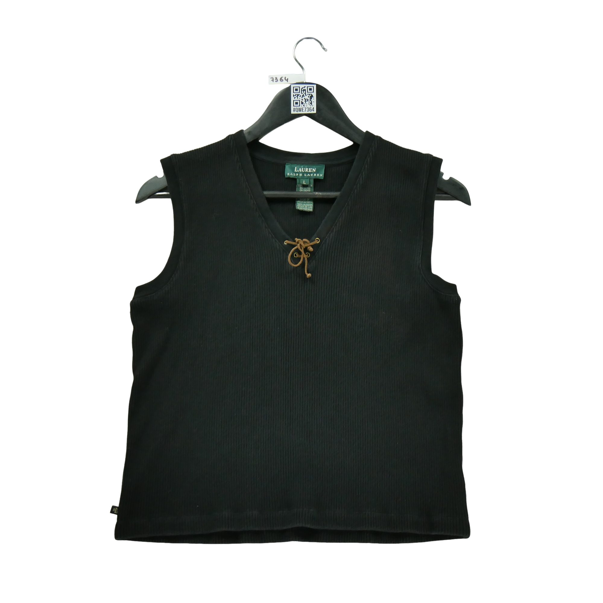 T-shirt sans manches Femme  Noir 1