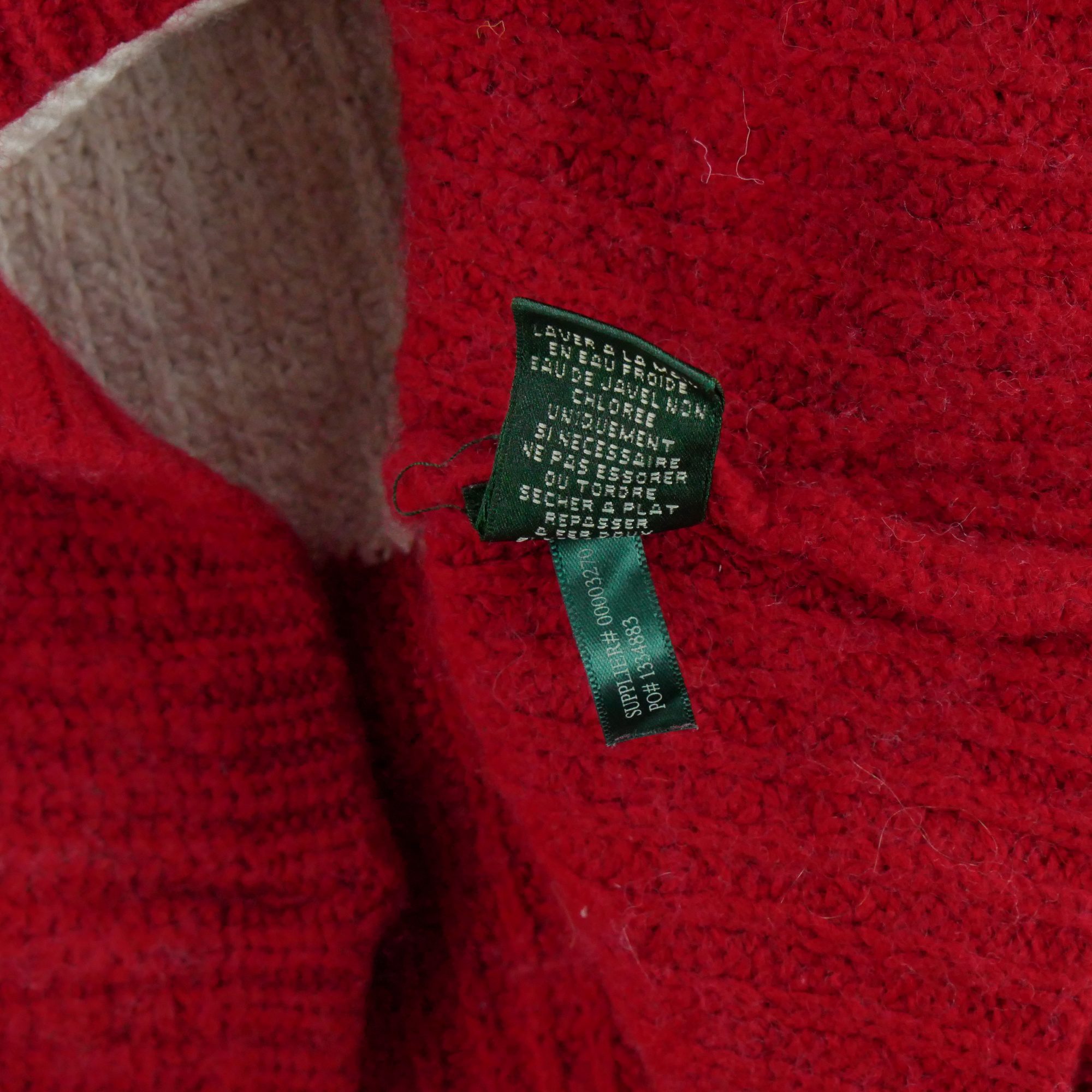 Pull Femme  en laine Rouge 5