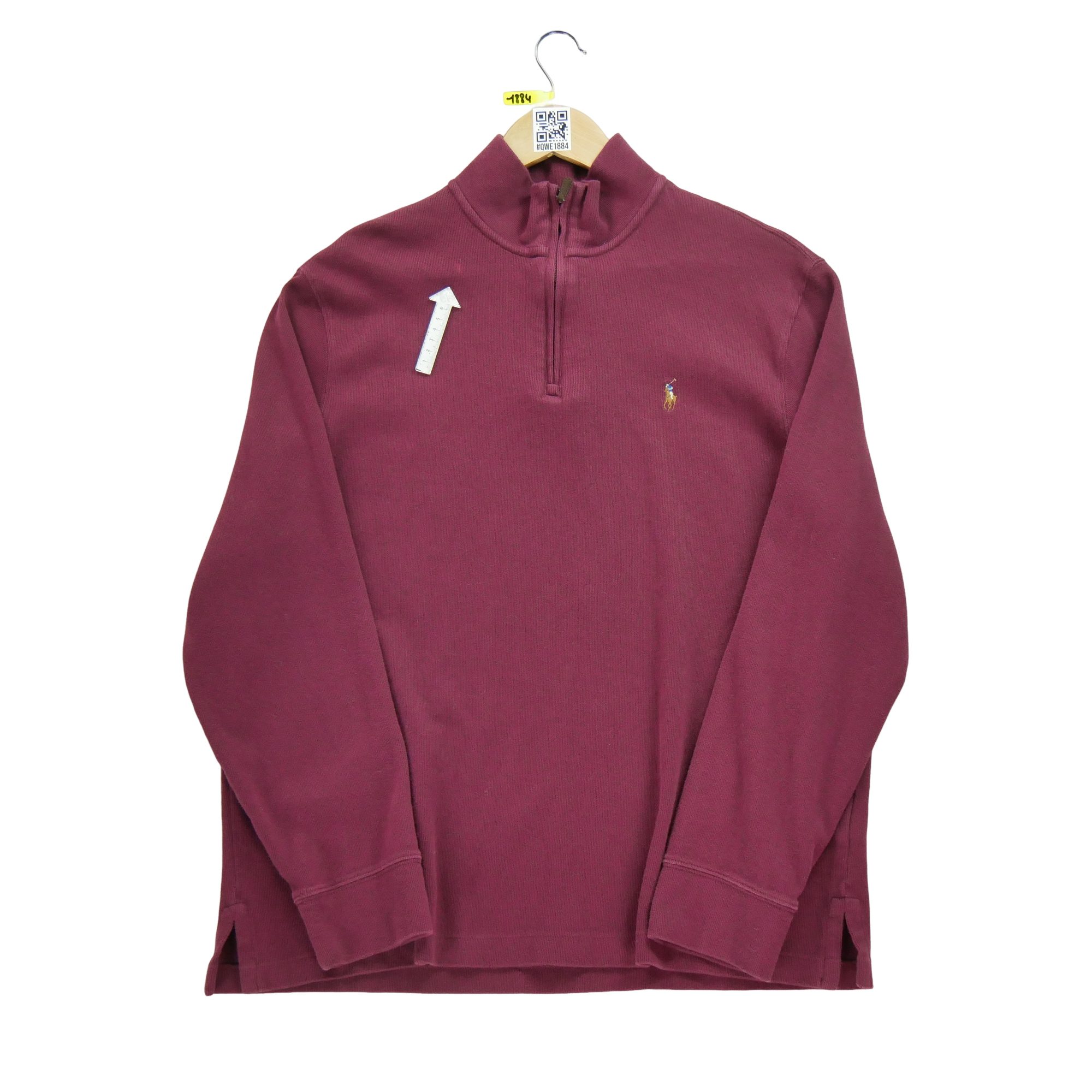 Pull Homme  demi-zippé Bordeaux 4