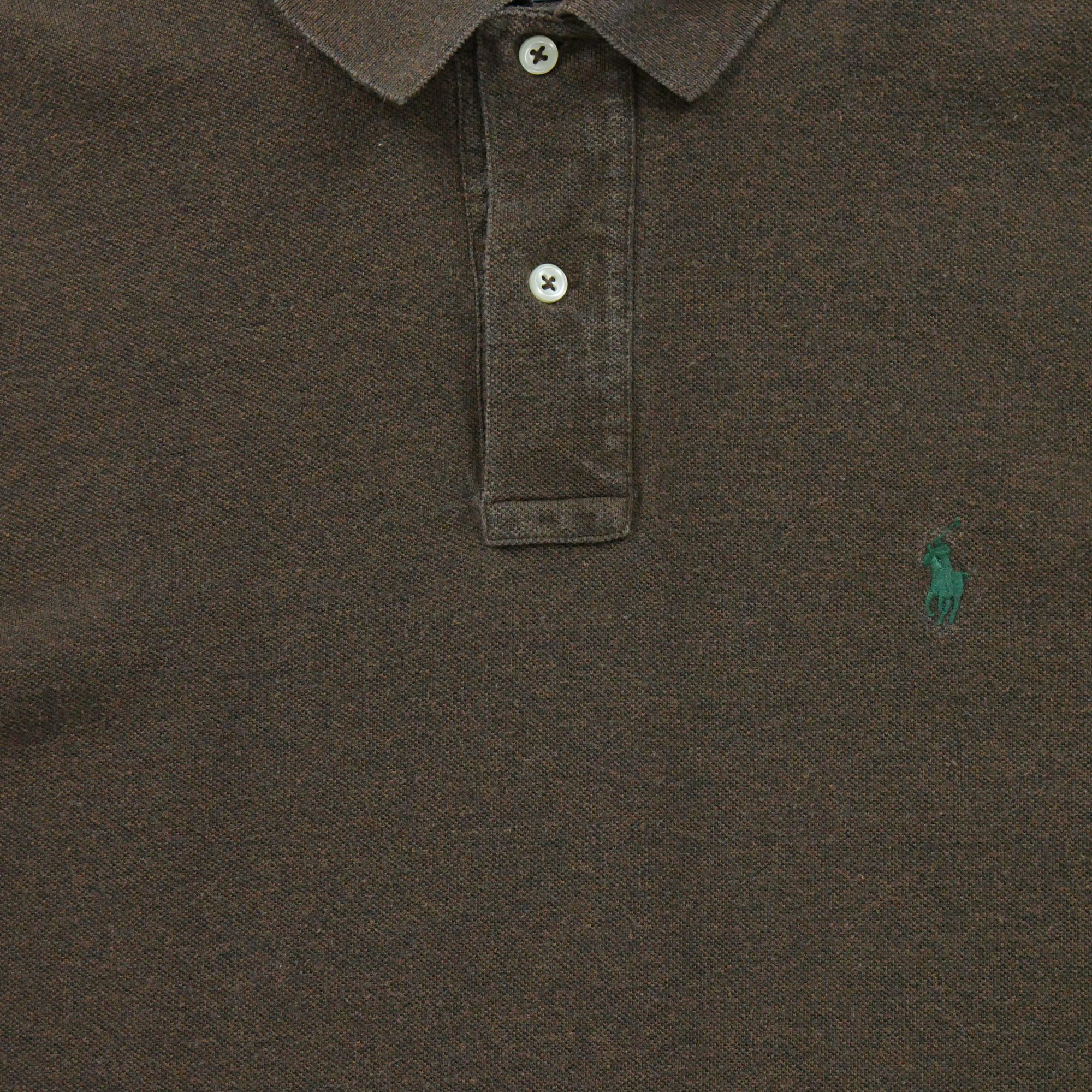 Polo manches longues Homme  Marron 3