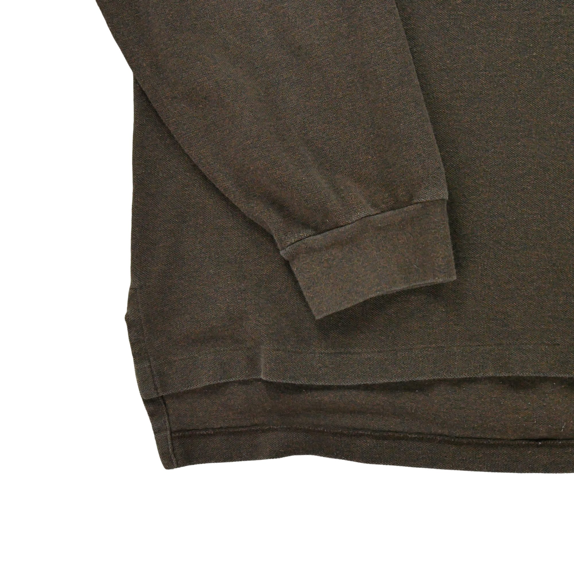 Polo manches longues Homme  Marron 4