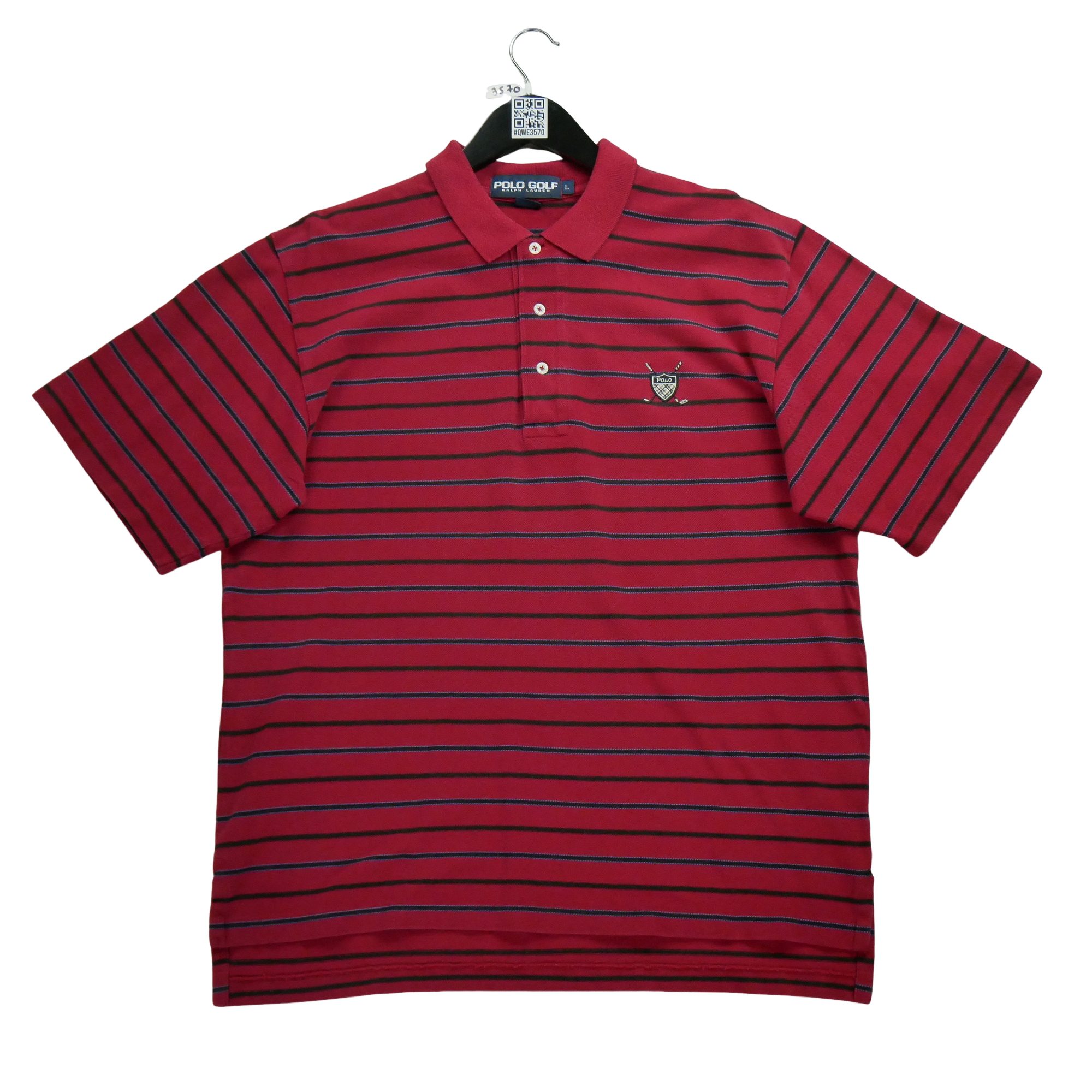 Polo manches courtes Homme  Rouge 2