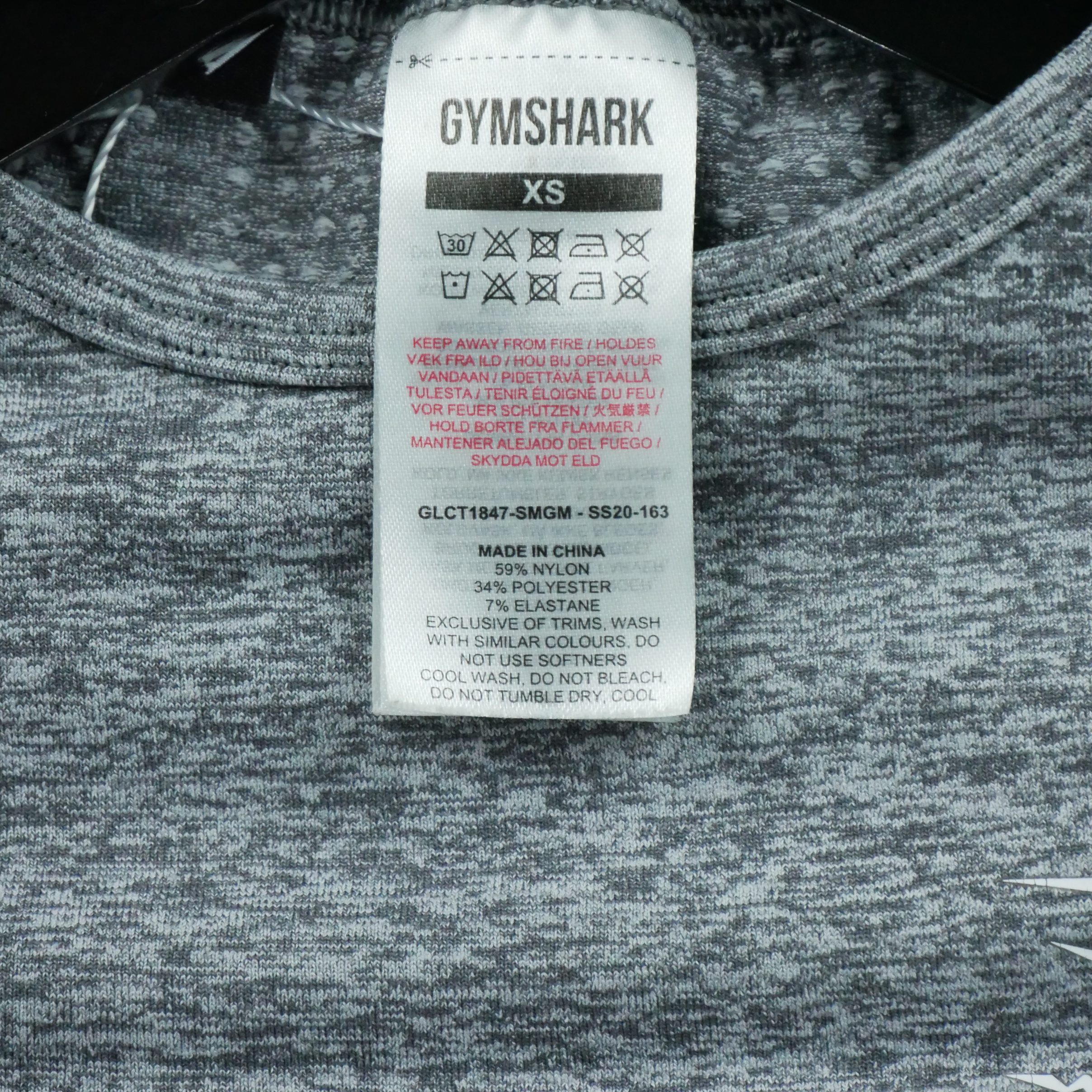 T-shirt Femme  Fitness Yoga Gris 6
