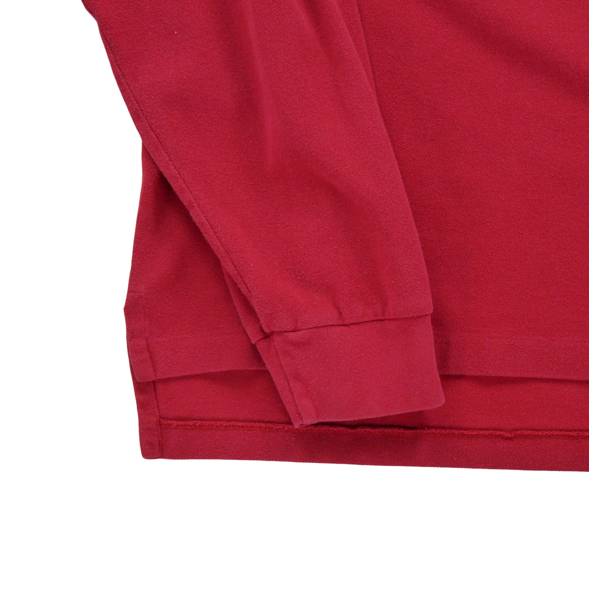 Polo manches longues Homme  Rouge 5