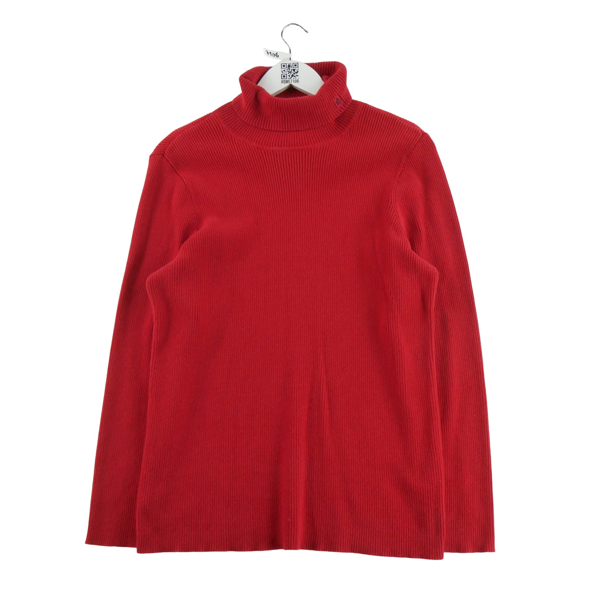 Pull Femme  col roulé Rouge 1