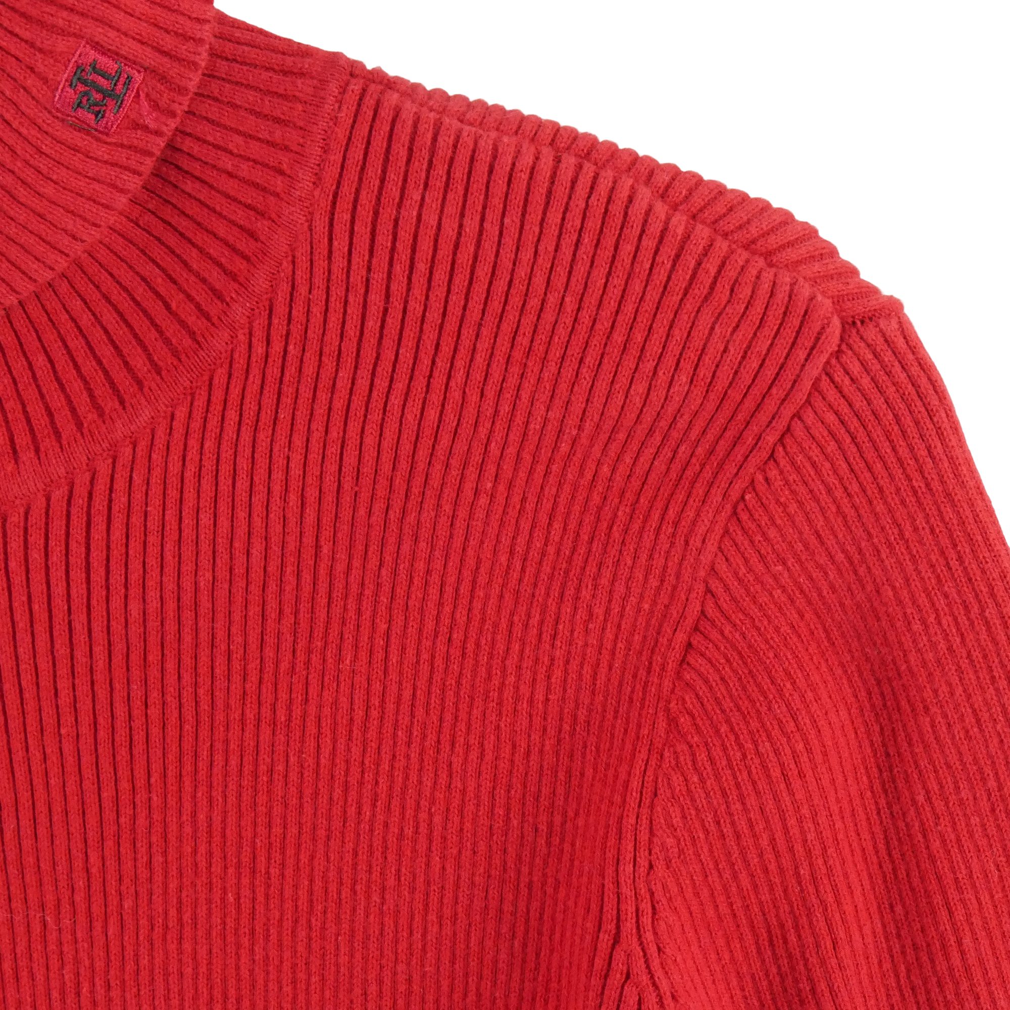 Pull Femme  col roulé Rouge 3
