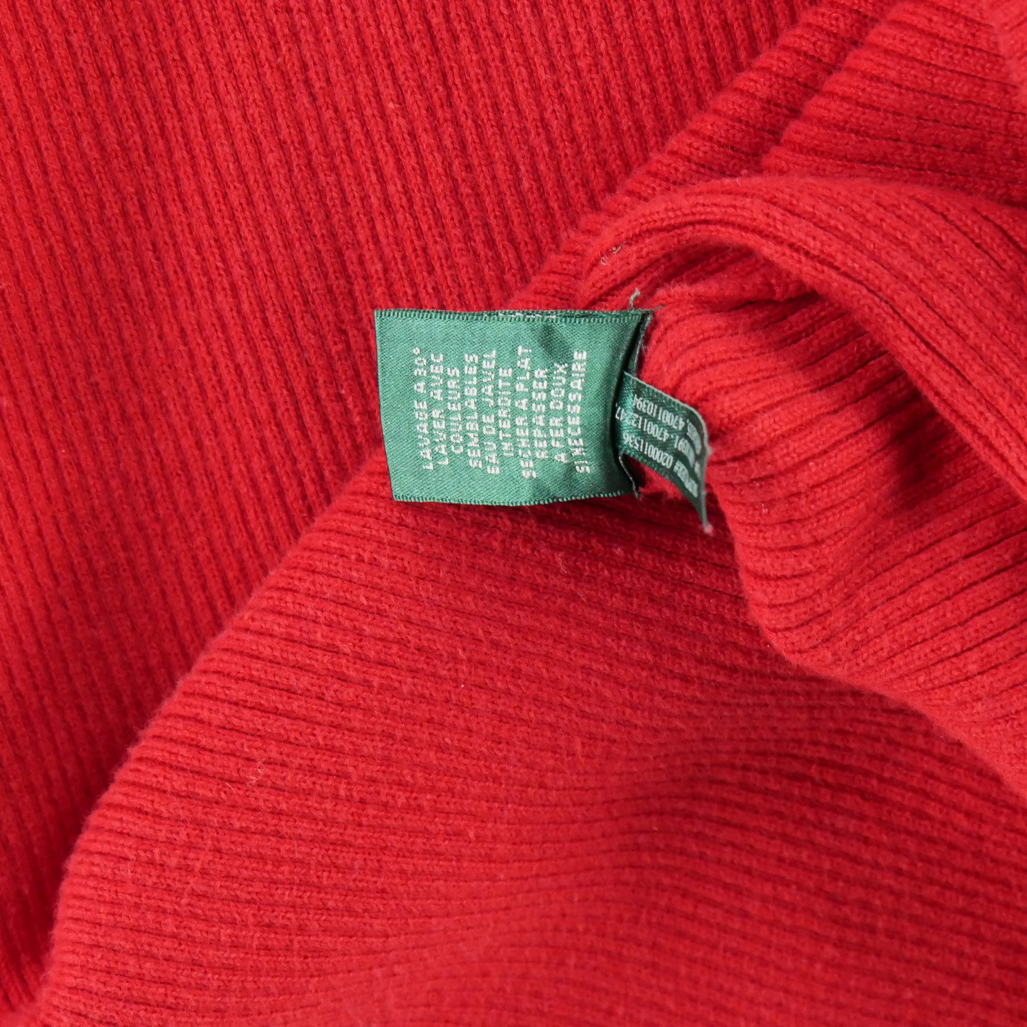 Pull Femme  col roulé Rouge 6