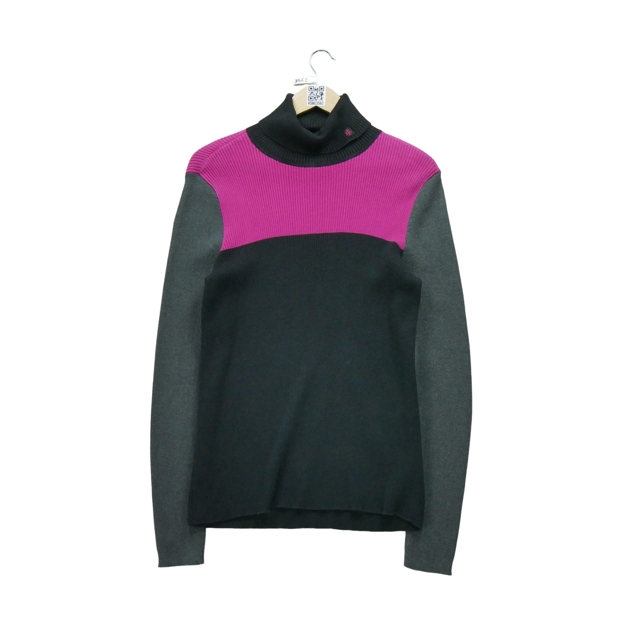 Pull Femme  Col roulé Noir 1