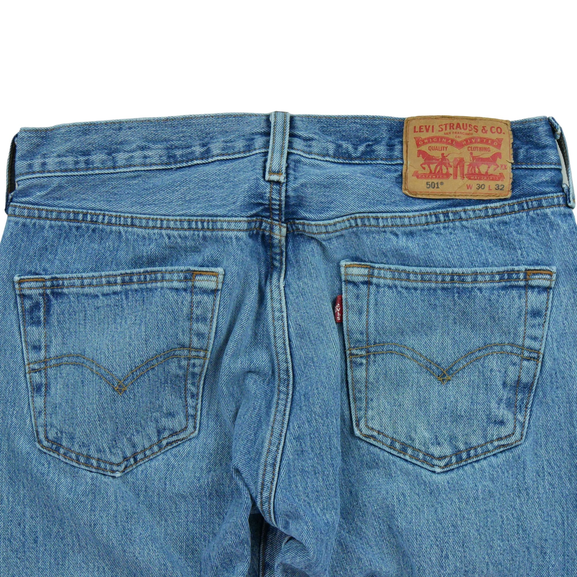 Jean Homme Levis 501 Bleu clair 4