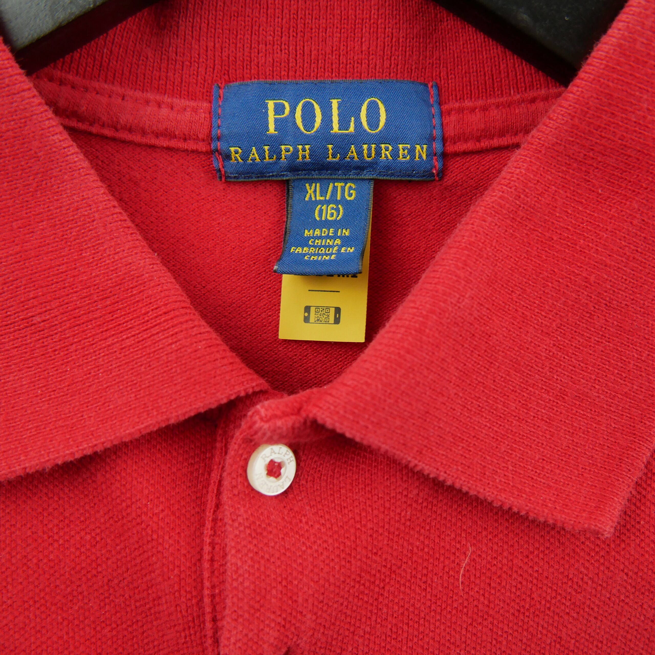 Polo manches longues Homme  Rouge 5