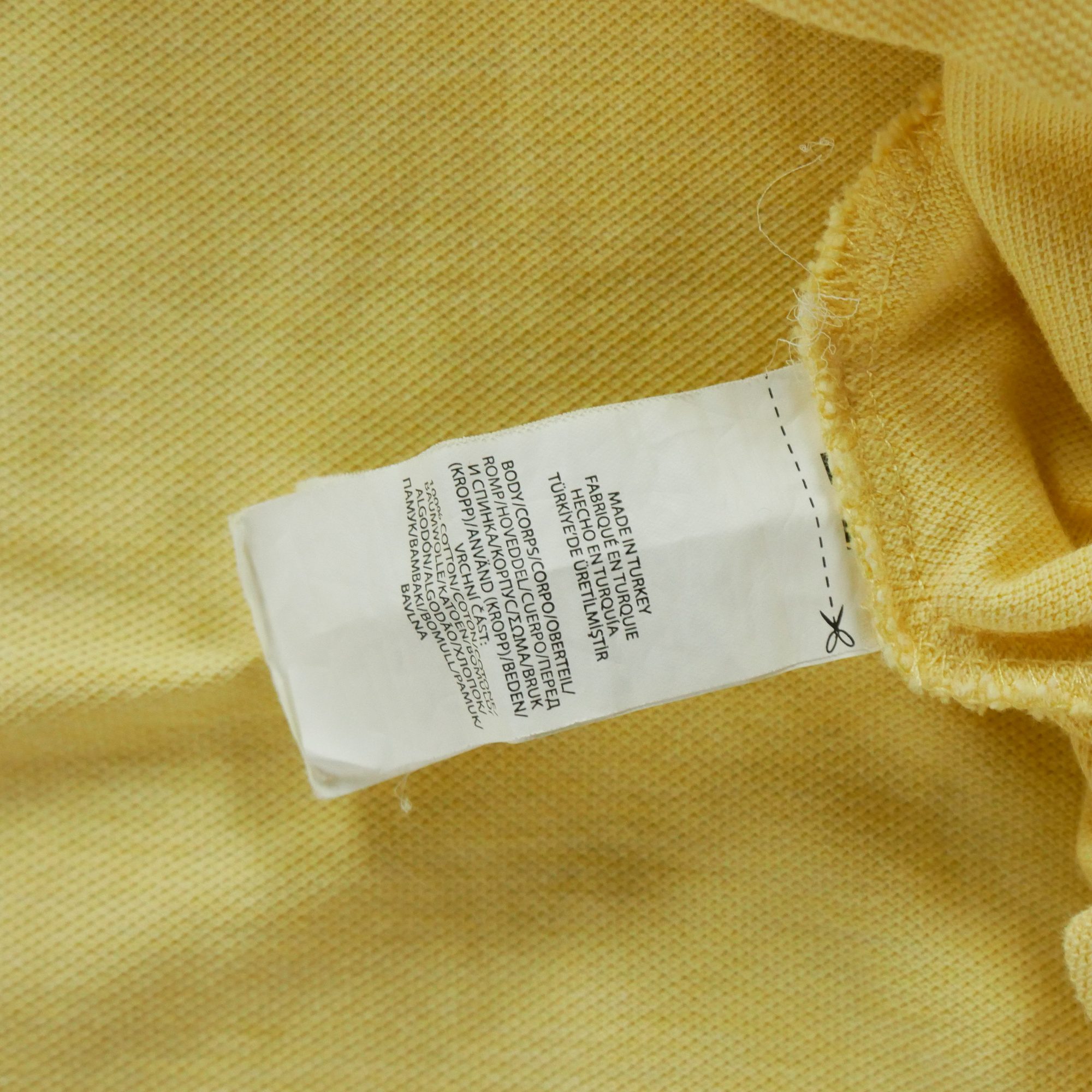 Polo manches courtes Homme  Jaune 7