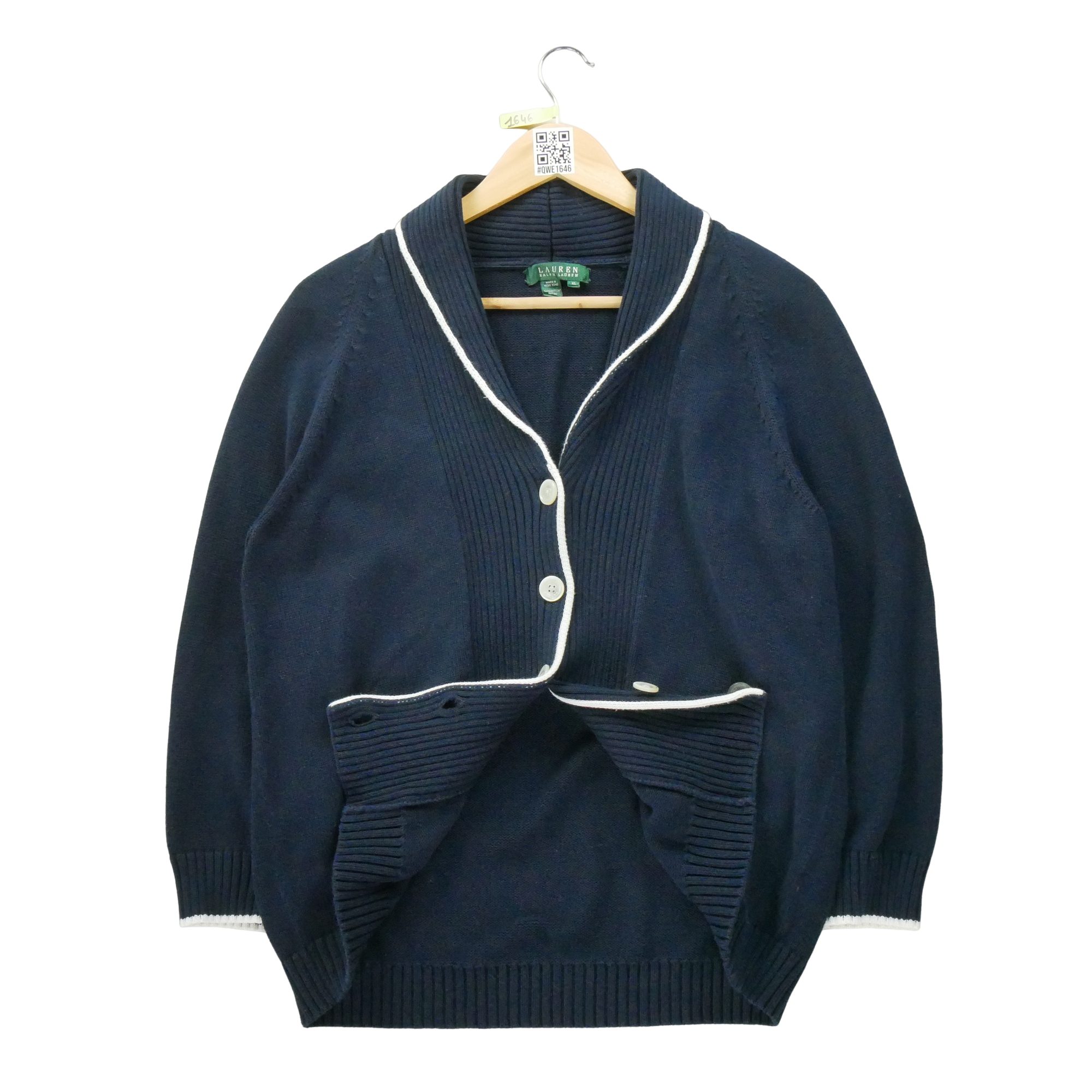 Gilet Femme cardigan Marine 3