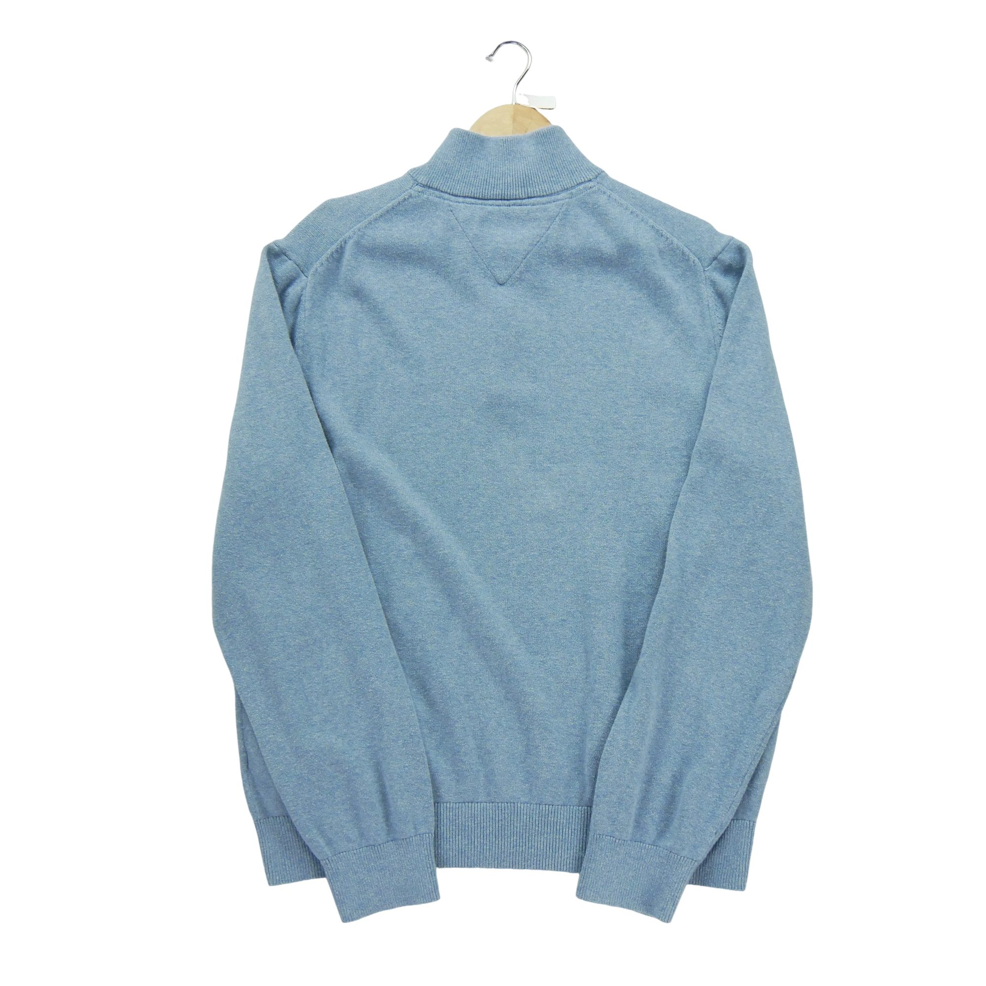 Pull Homme  demi-zippé Bleu clair 2