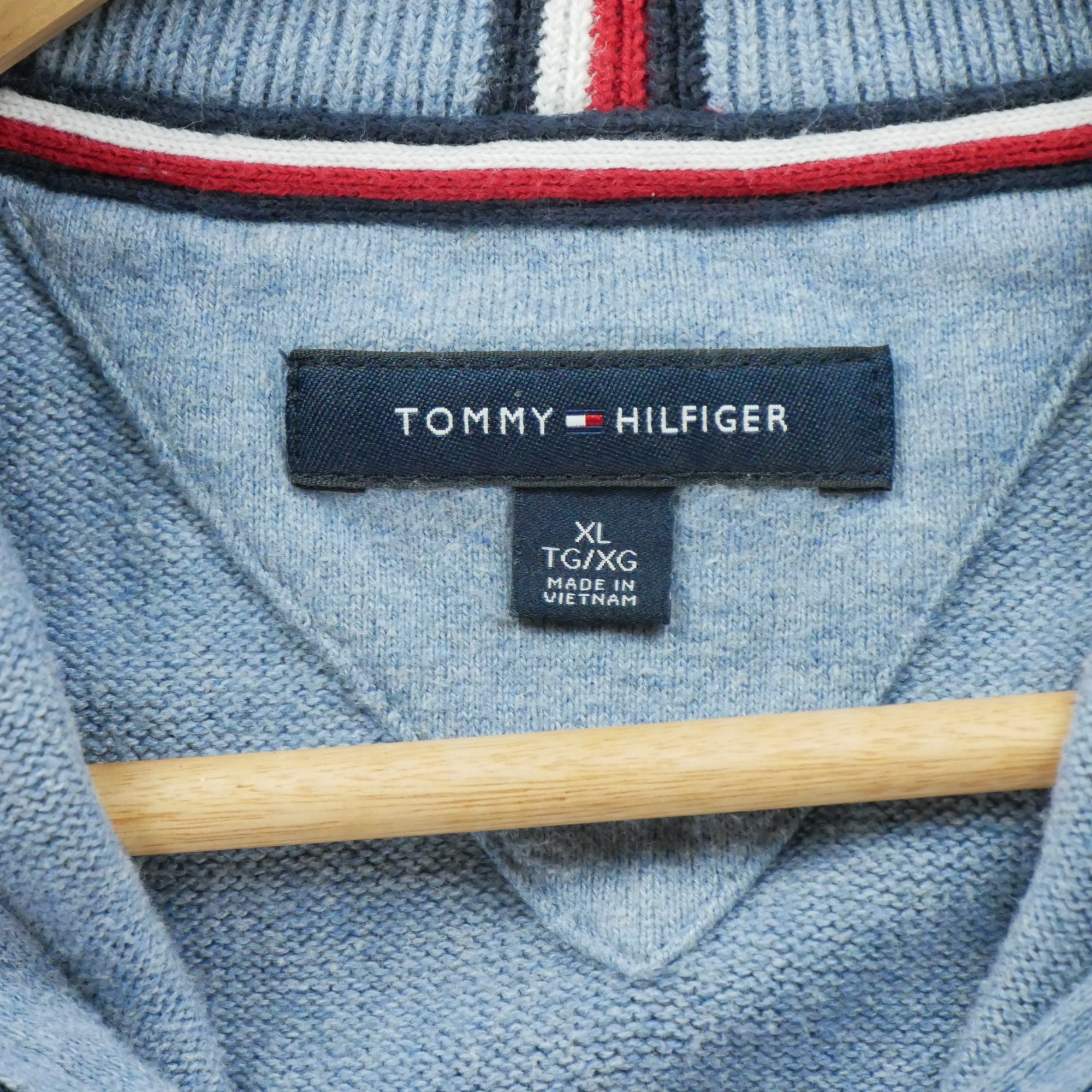 Pull Homme  demi-zippé Bleu clair 6