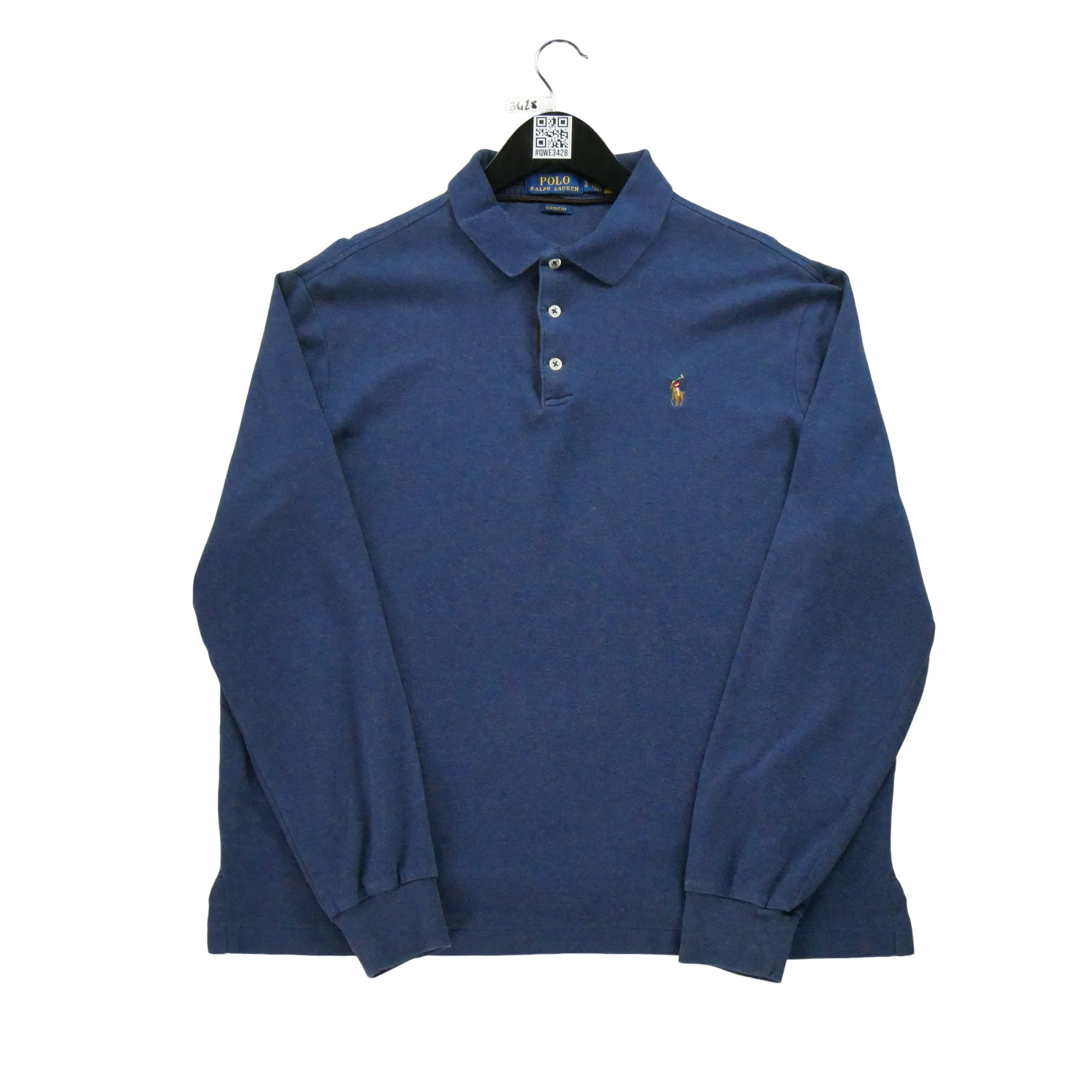Polo manches longues Homme  Marine 1
