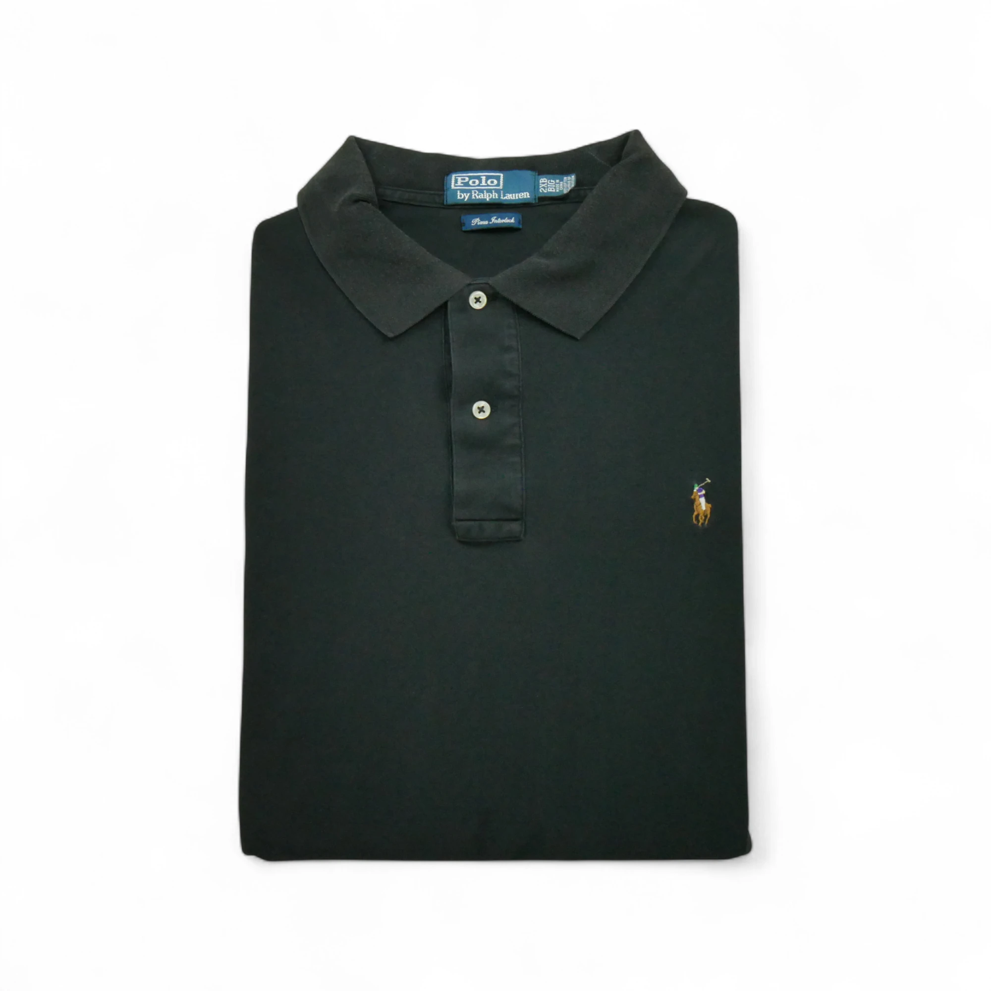 Polo manches courtes Homme Noir - Bon état