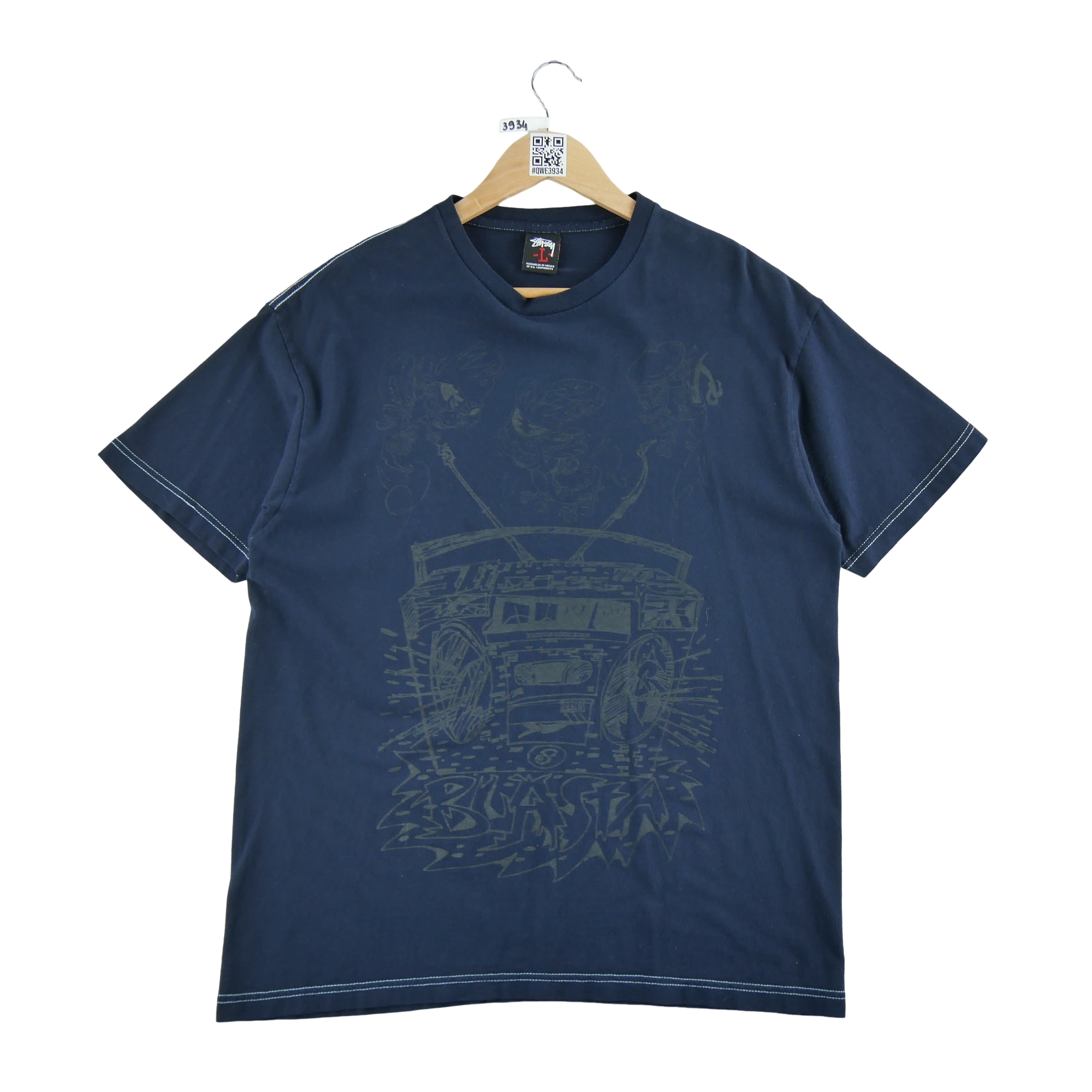 T-shirt manches courtes Homme  Marine 1