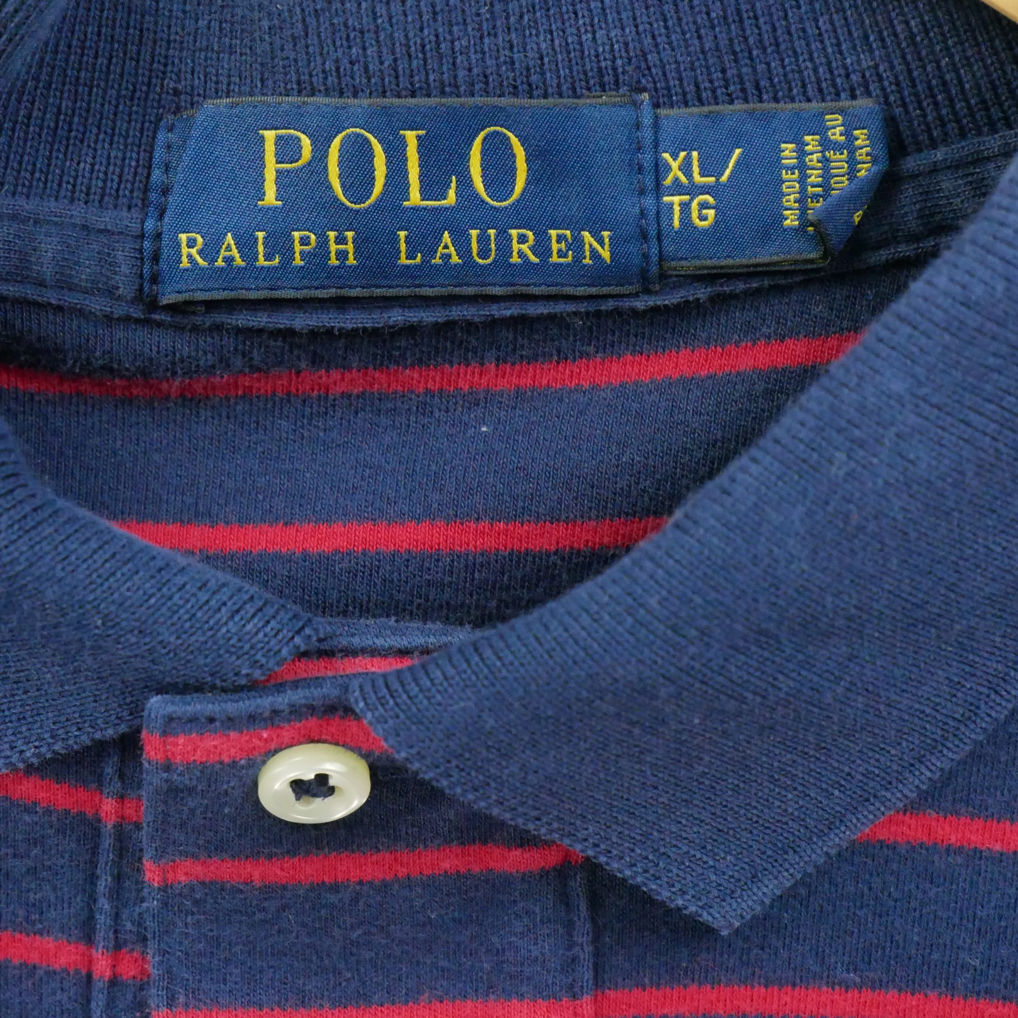 Polo manches longues Homme  Marine 7