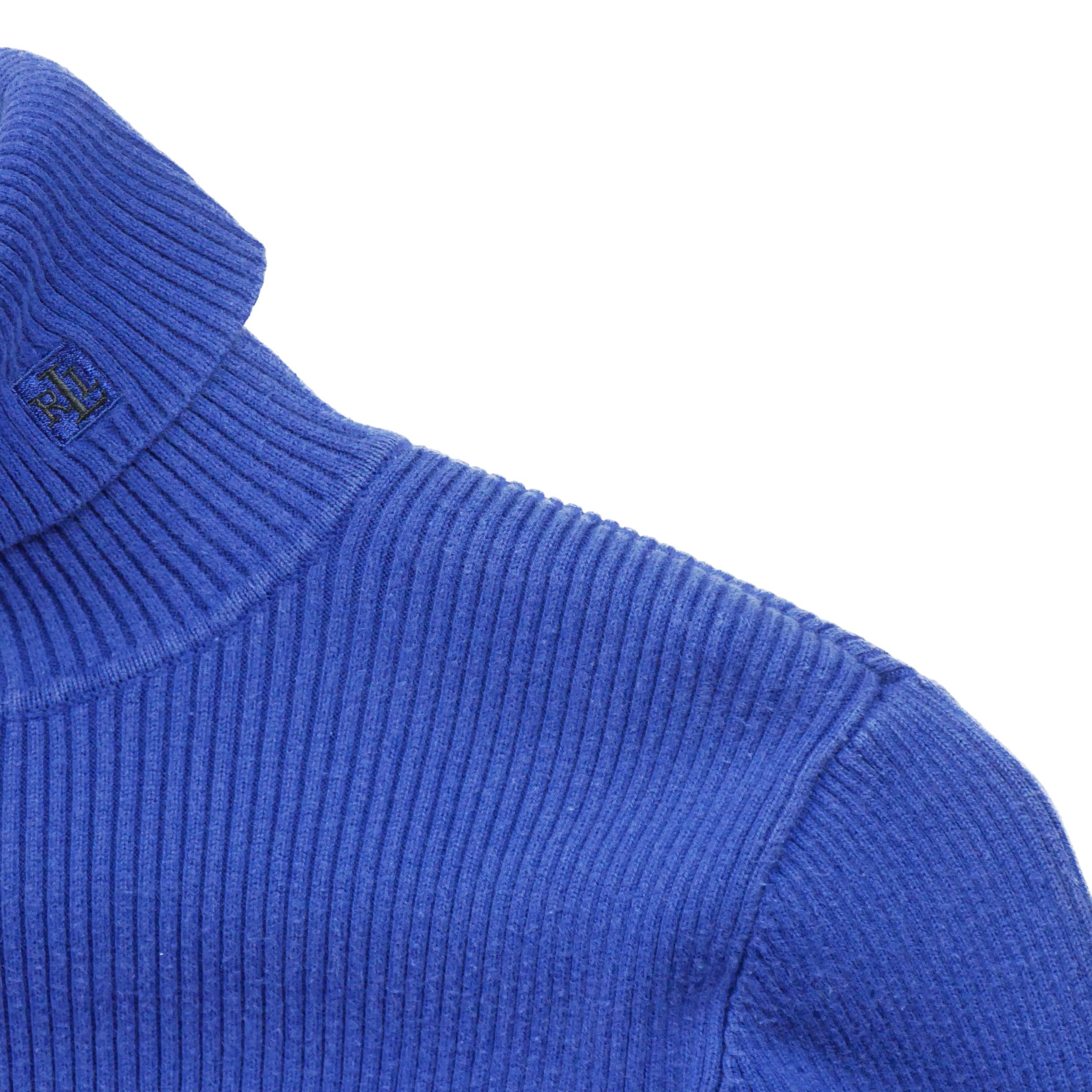 Pull Femme  col roulé Bleu 3